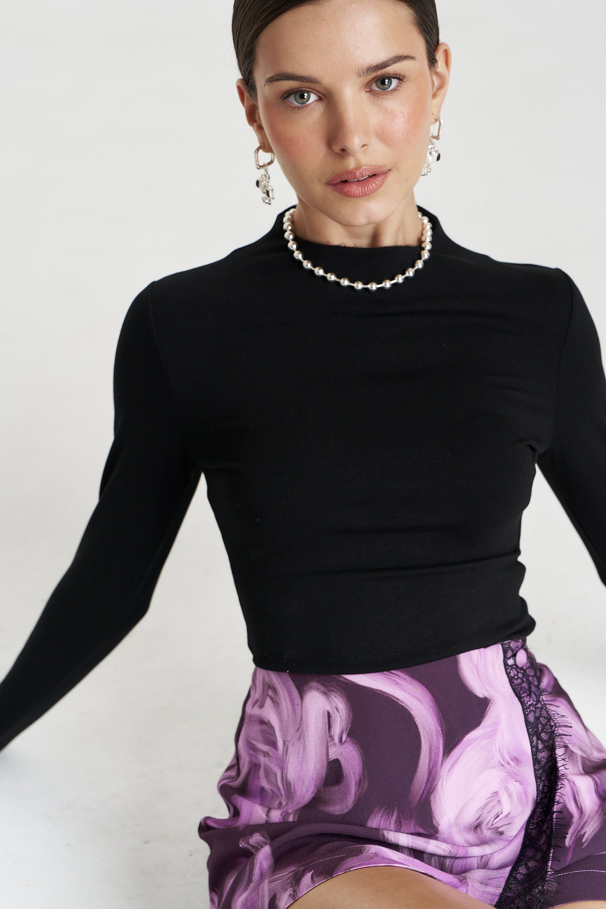 ASYM SKORT - VELVET SHADOW
