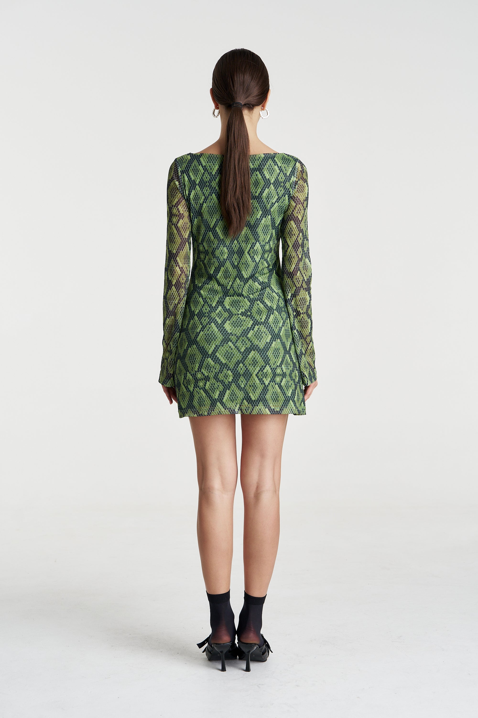 HIBERNATE A-LINE MINI DRESS - VIPER