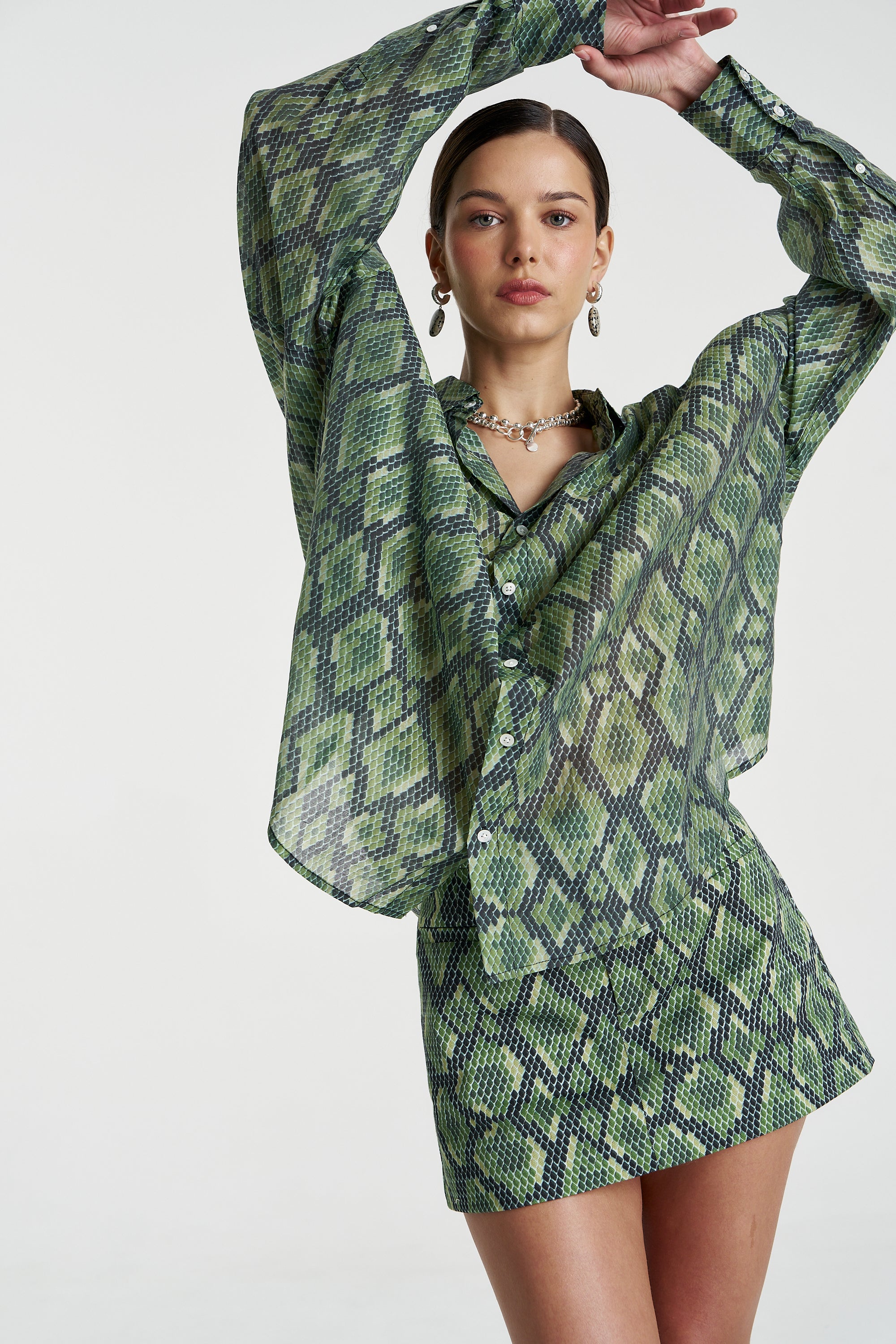 SHEER LS SHIRT - VIPER