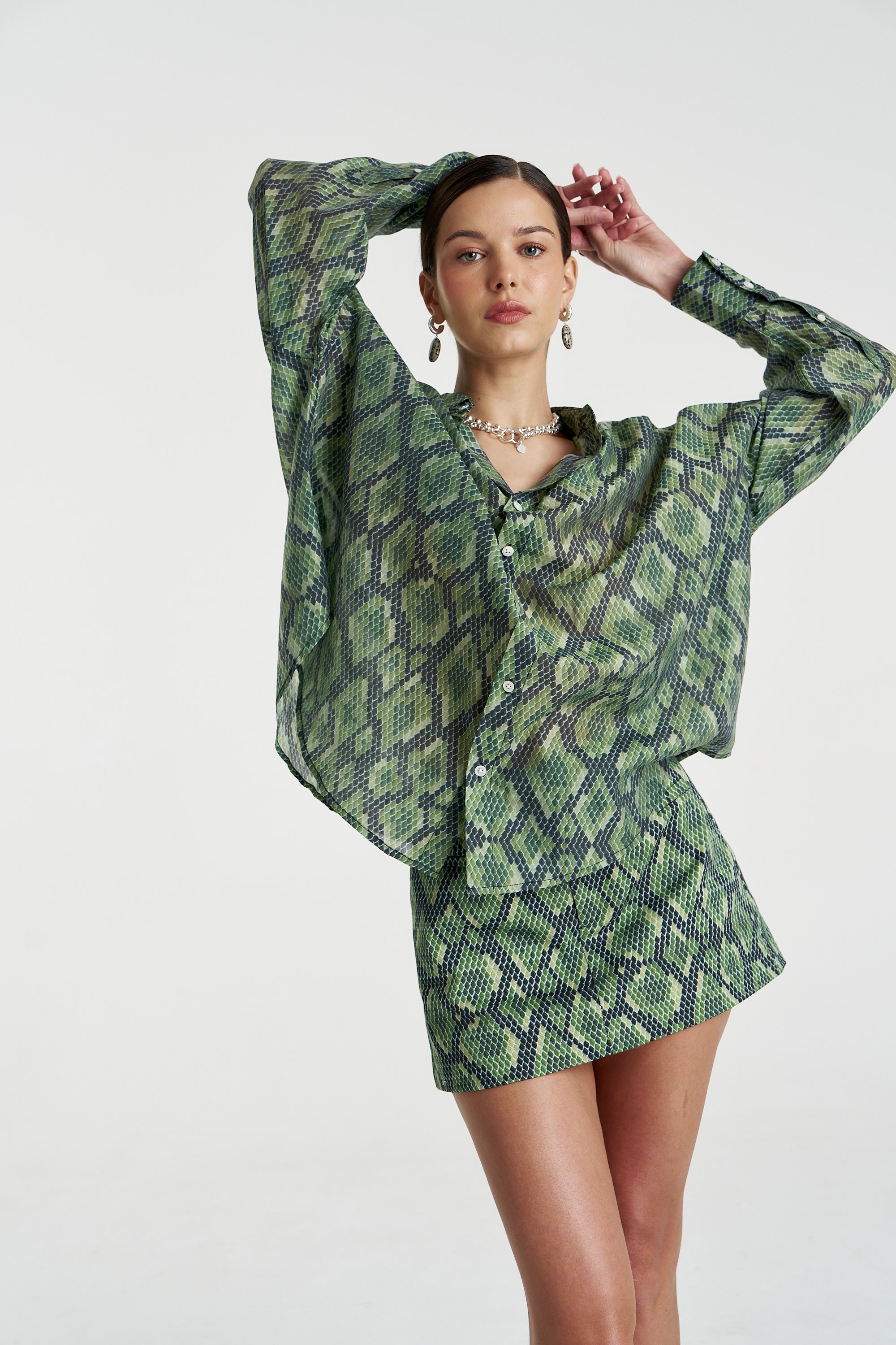 SHEER LS SHIRT - VIPER