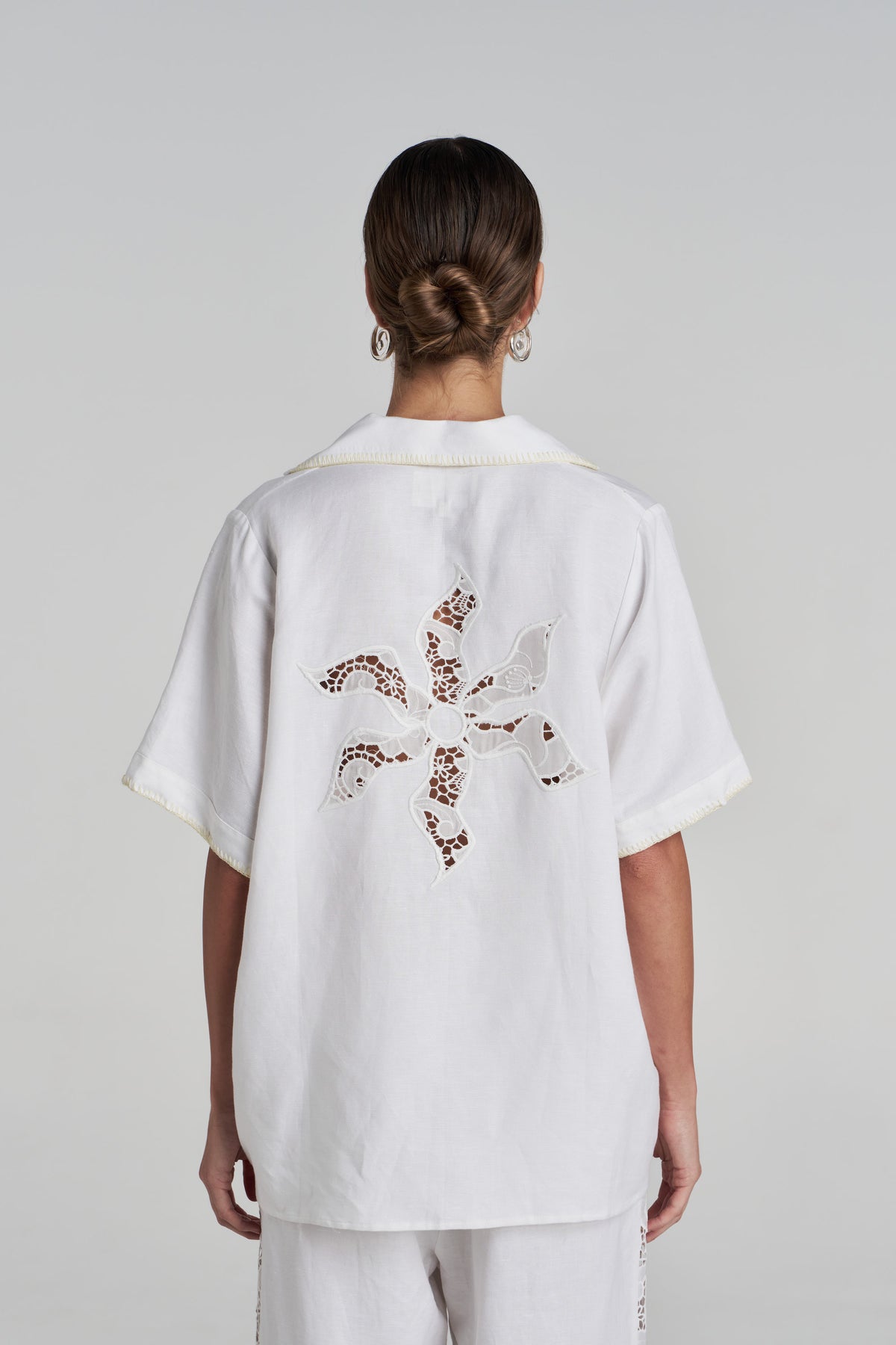 SS ANGLAISE SHIRT - WHITE