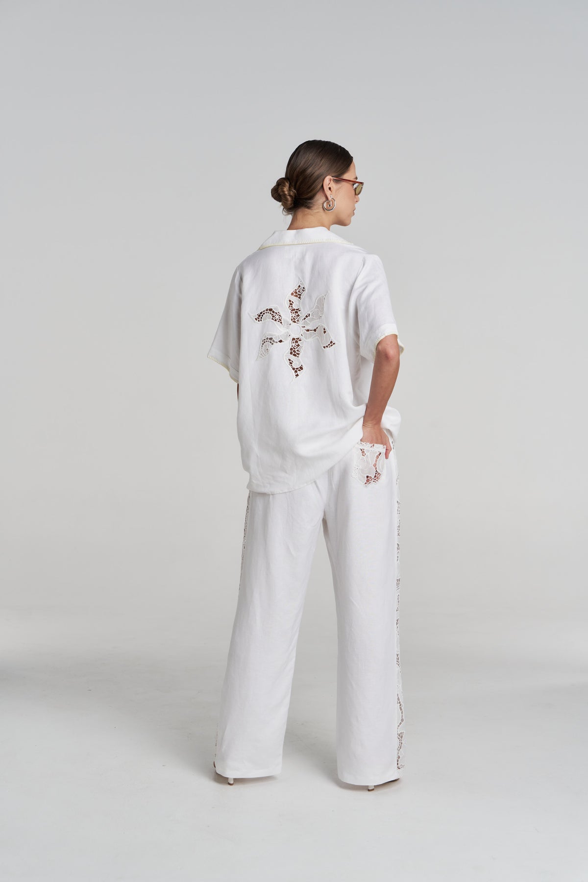 SS ANGLAISE SHIRT - WHITE