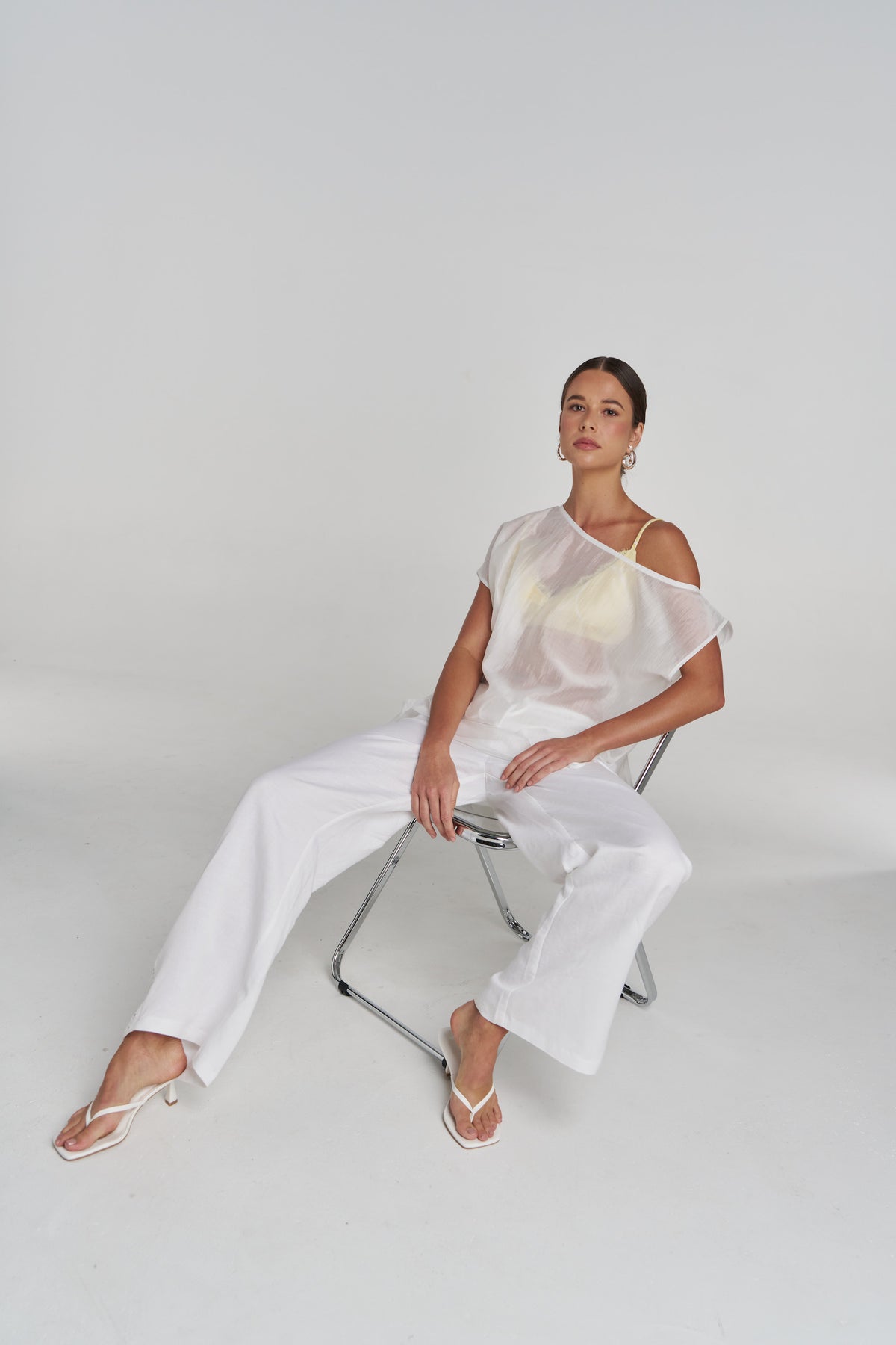 RELAXED ANGLAISE PANT - WHITE