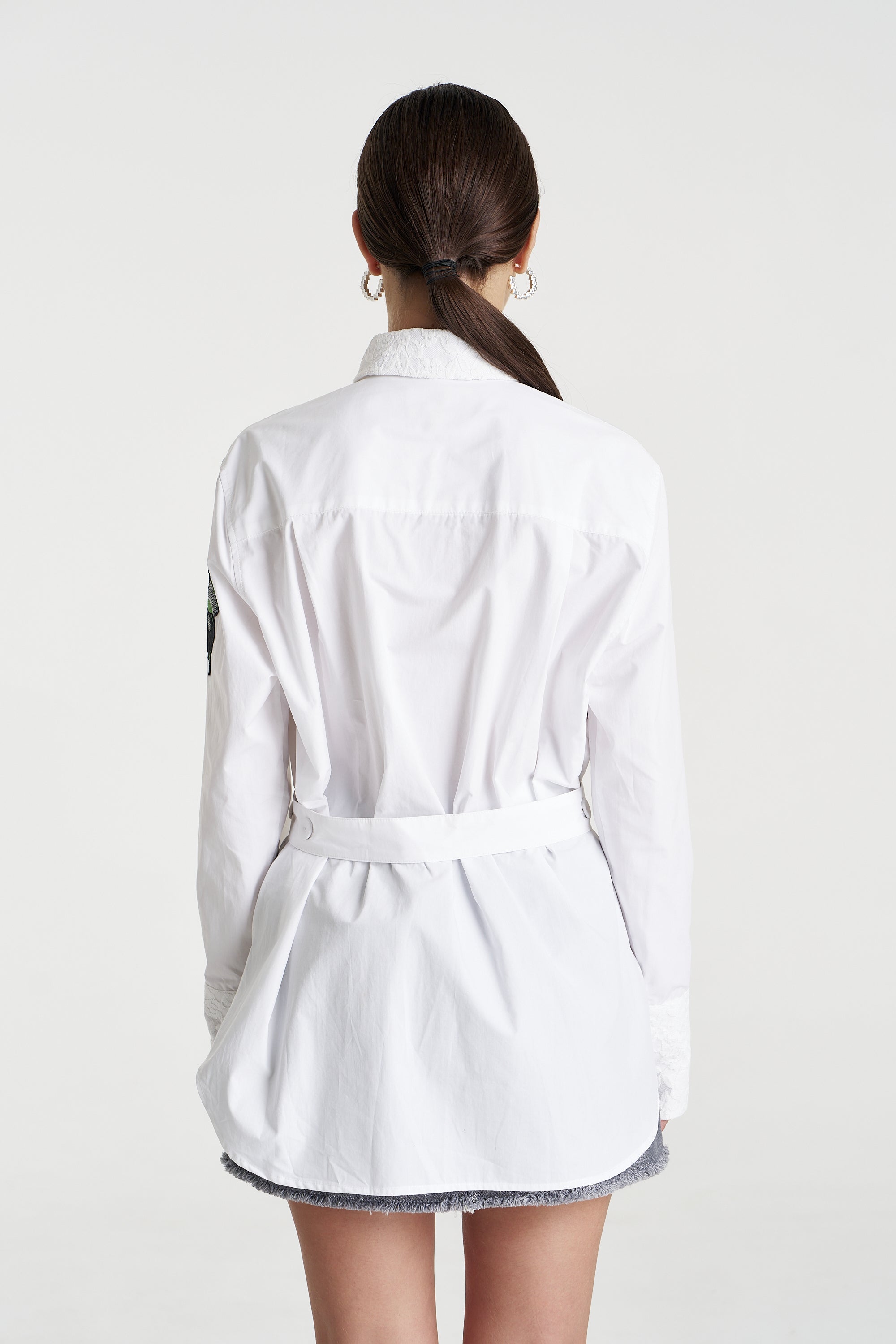 SPARKLE LS SHIRT - WHITE