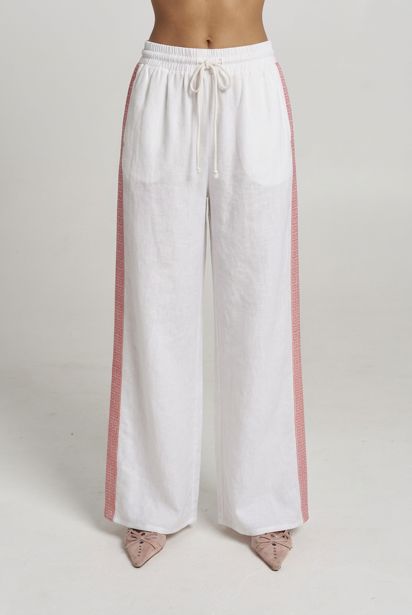 REVERIE WIDE LEG PANT - WHITE REVERIE