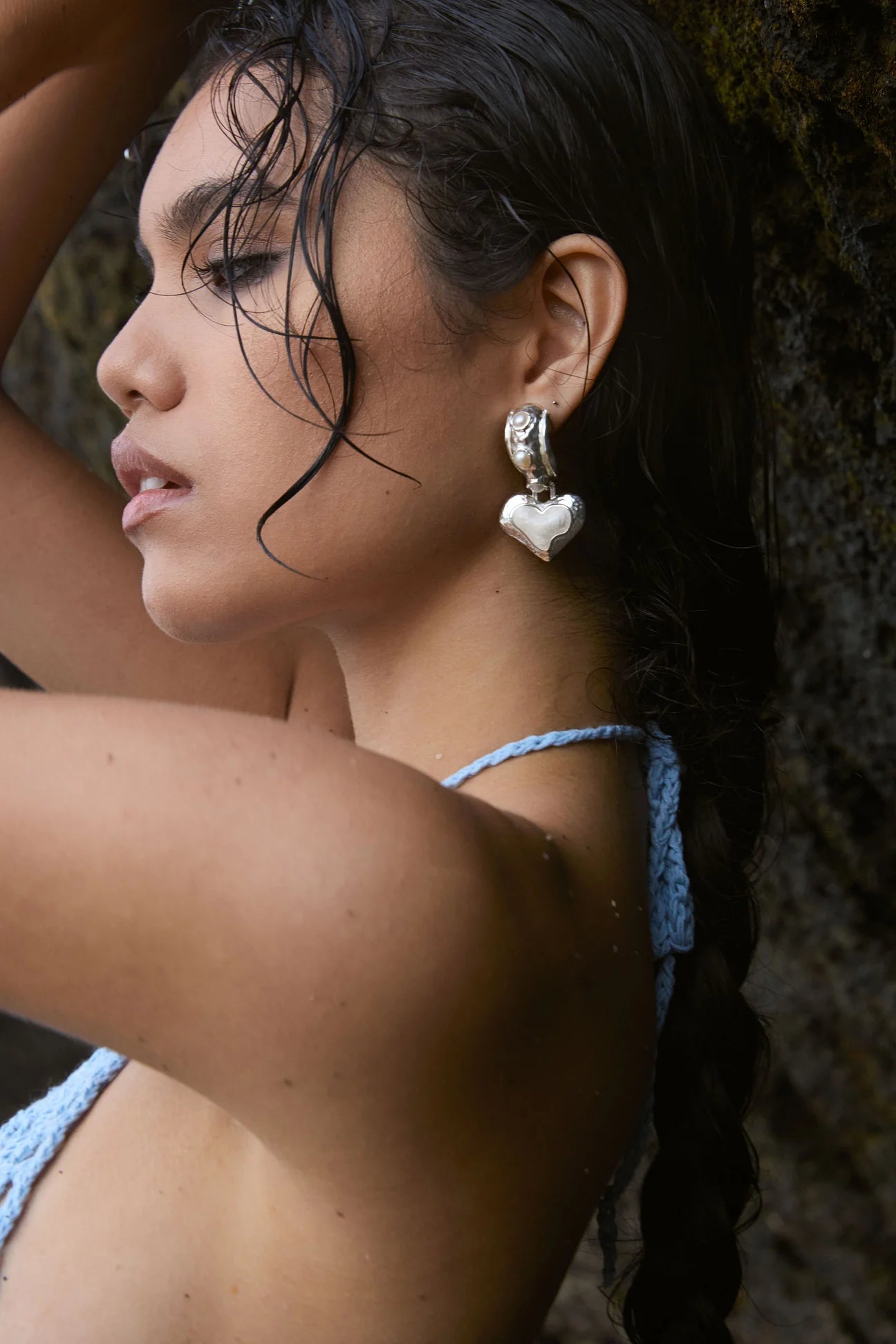 ELENA EARRINGS SILVER - MOUNTAIN & MOON
