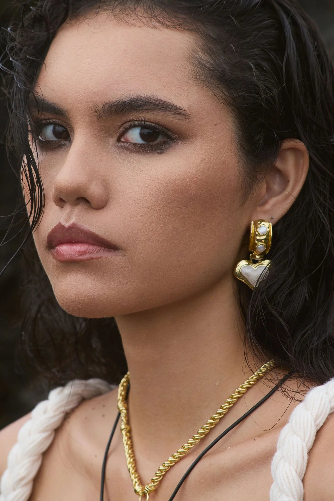 ELENA EARRINGS GOLD - MOUNTAIN & MOON