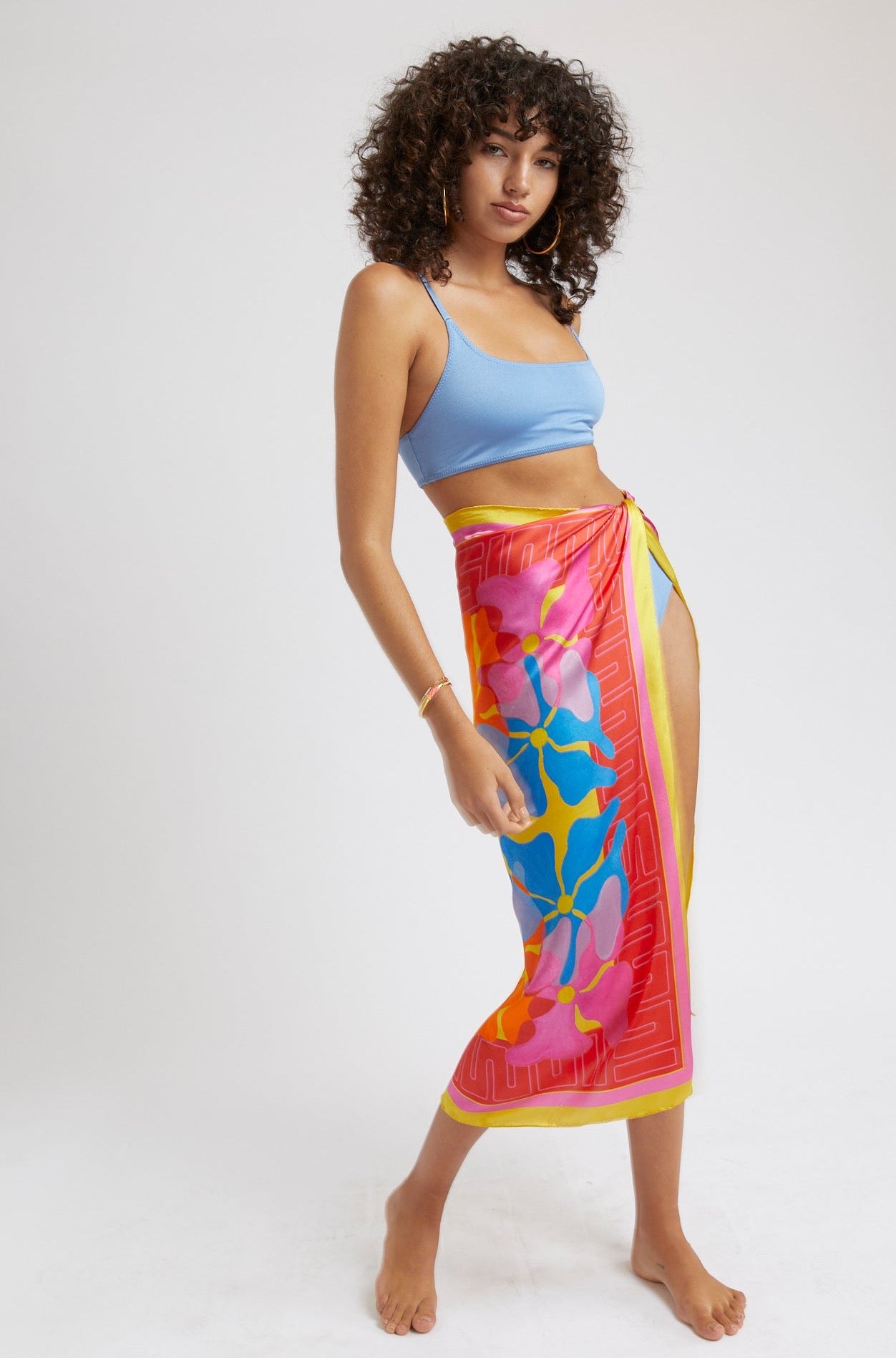 Printed silk twill scarf in multicoloured - Etro
