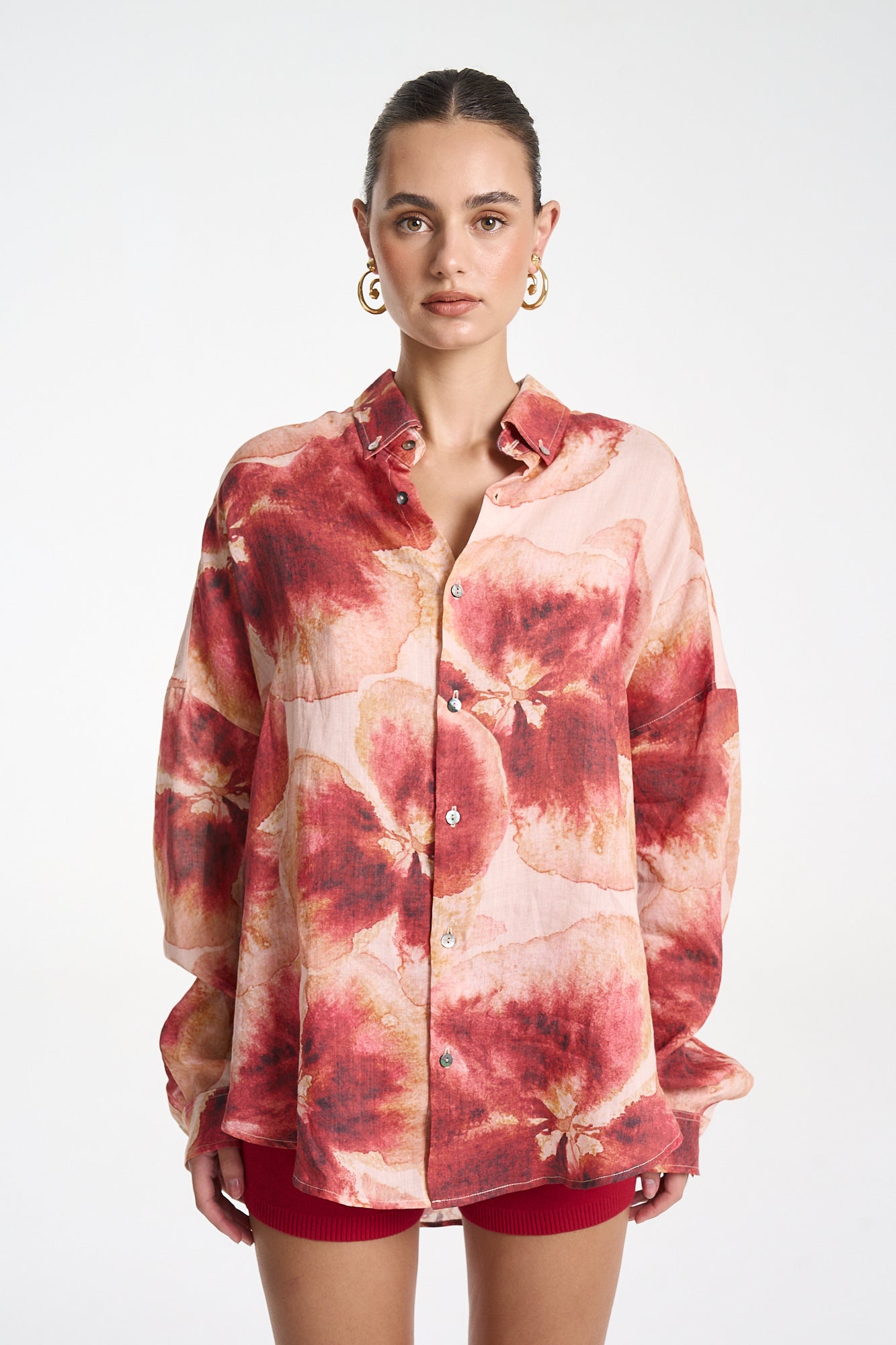 LS OVERSIZED SHIRT - ALOHA