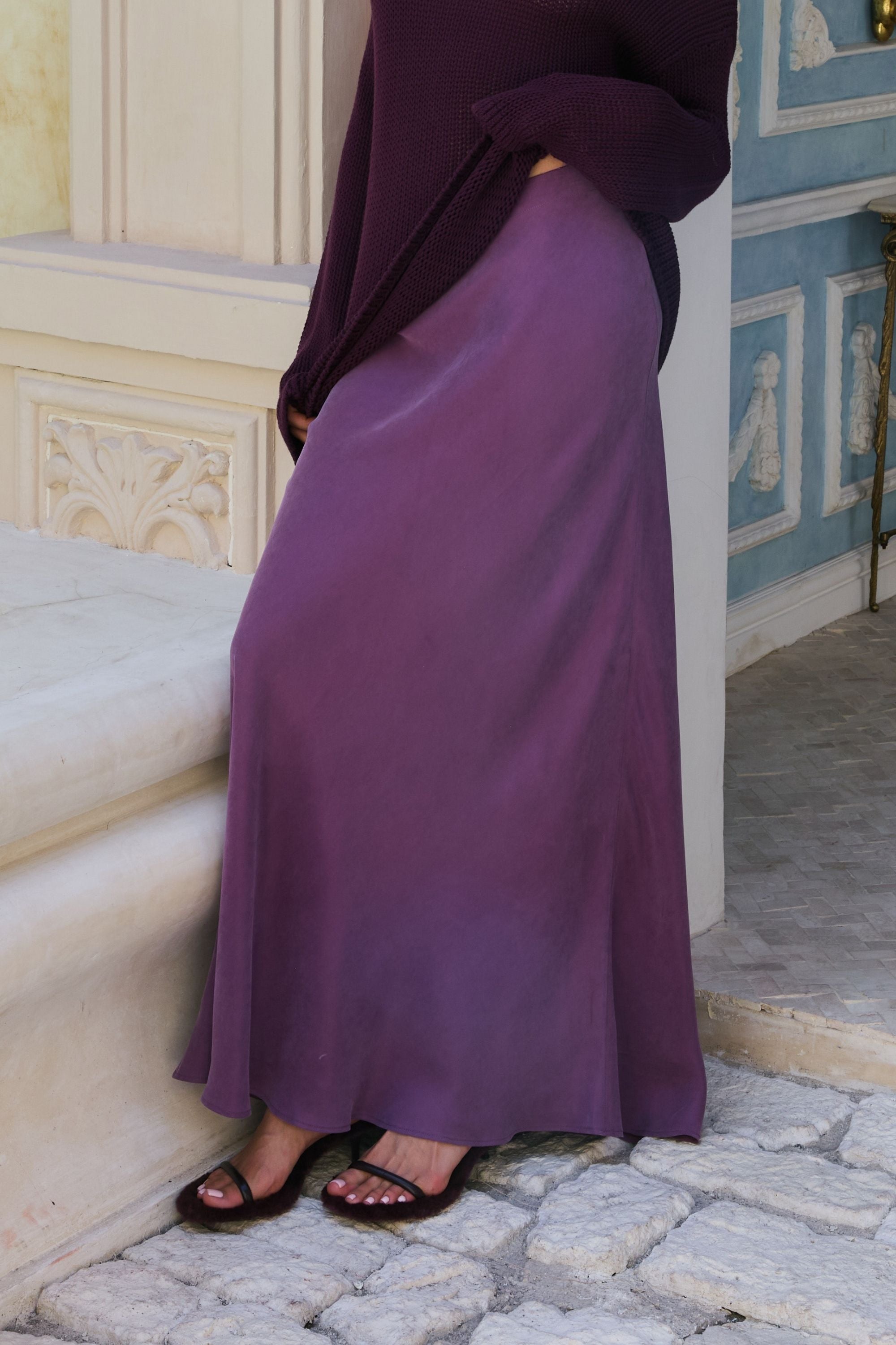 HEIDI SKIRT - MULBERRY