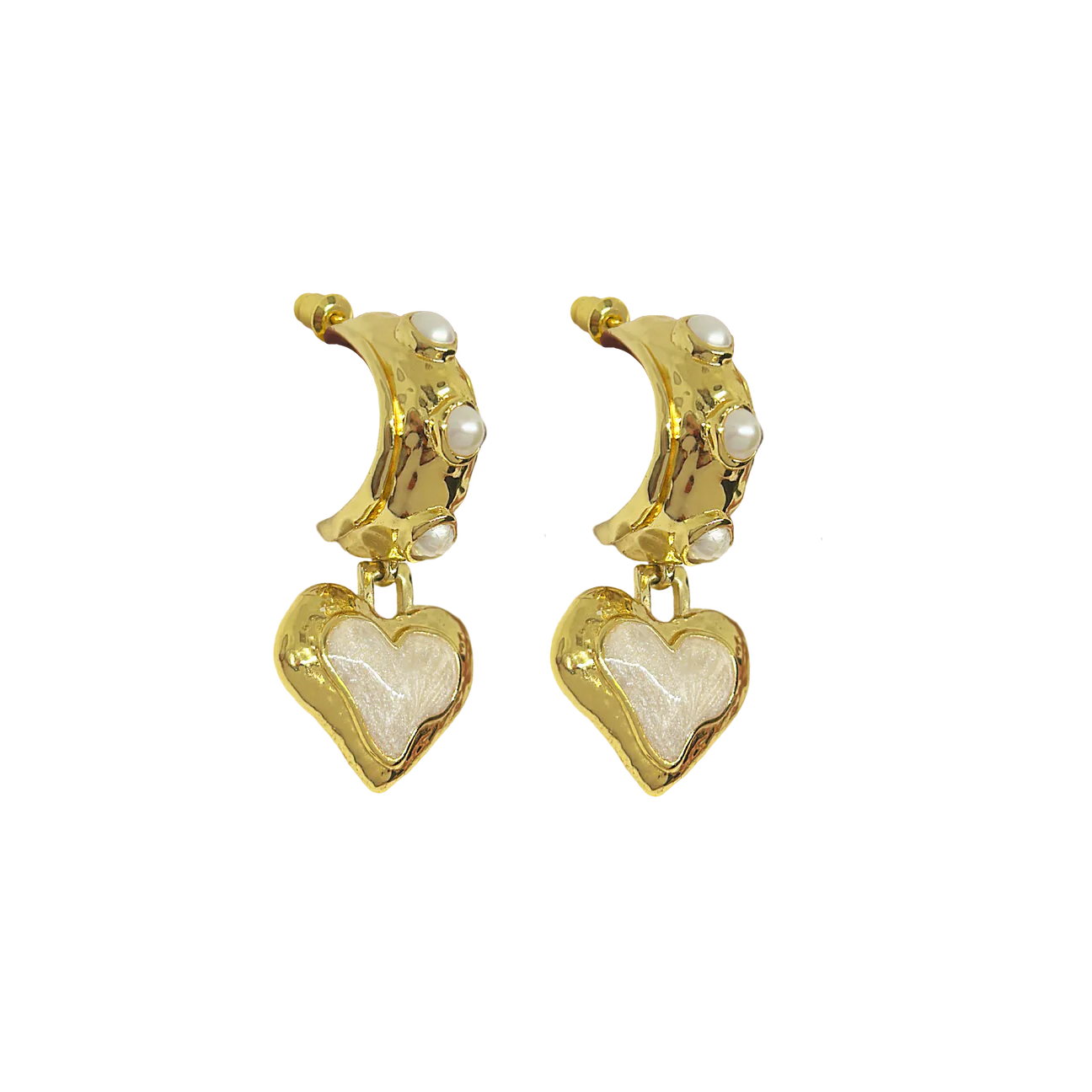 ELENA EARRINGS GOLD - MOUNTAIN & MOON