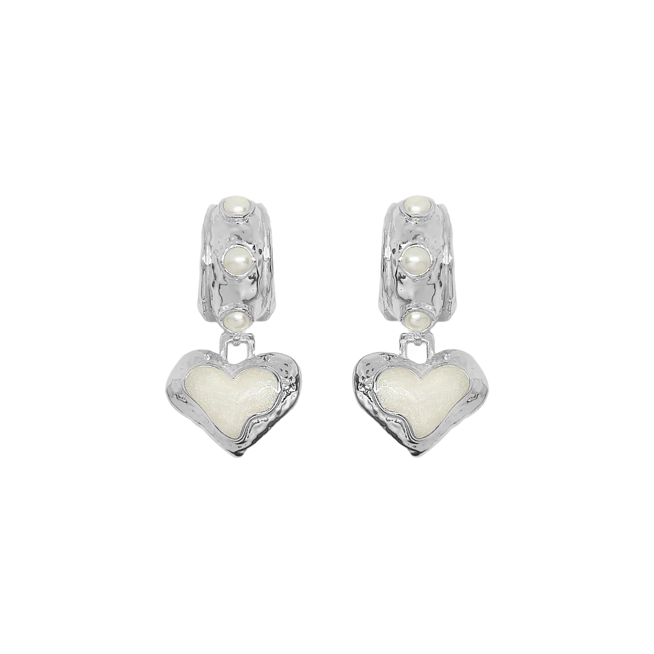 ELENA EARRINGS SILVER - MOUNTAIN & MOON