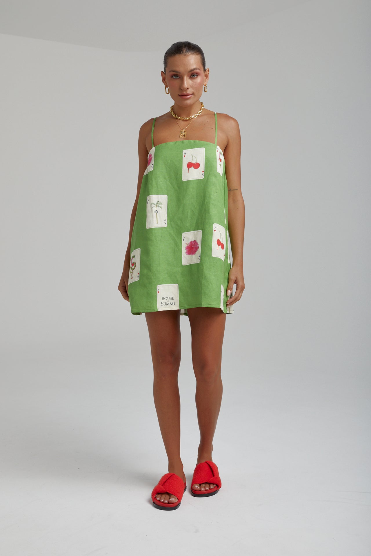 SHIFT DRESS - HOUSE OF SUMMI TARRAGON