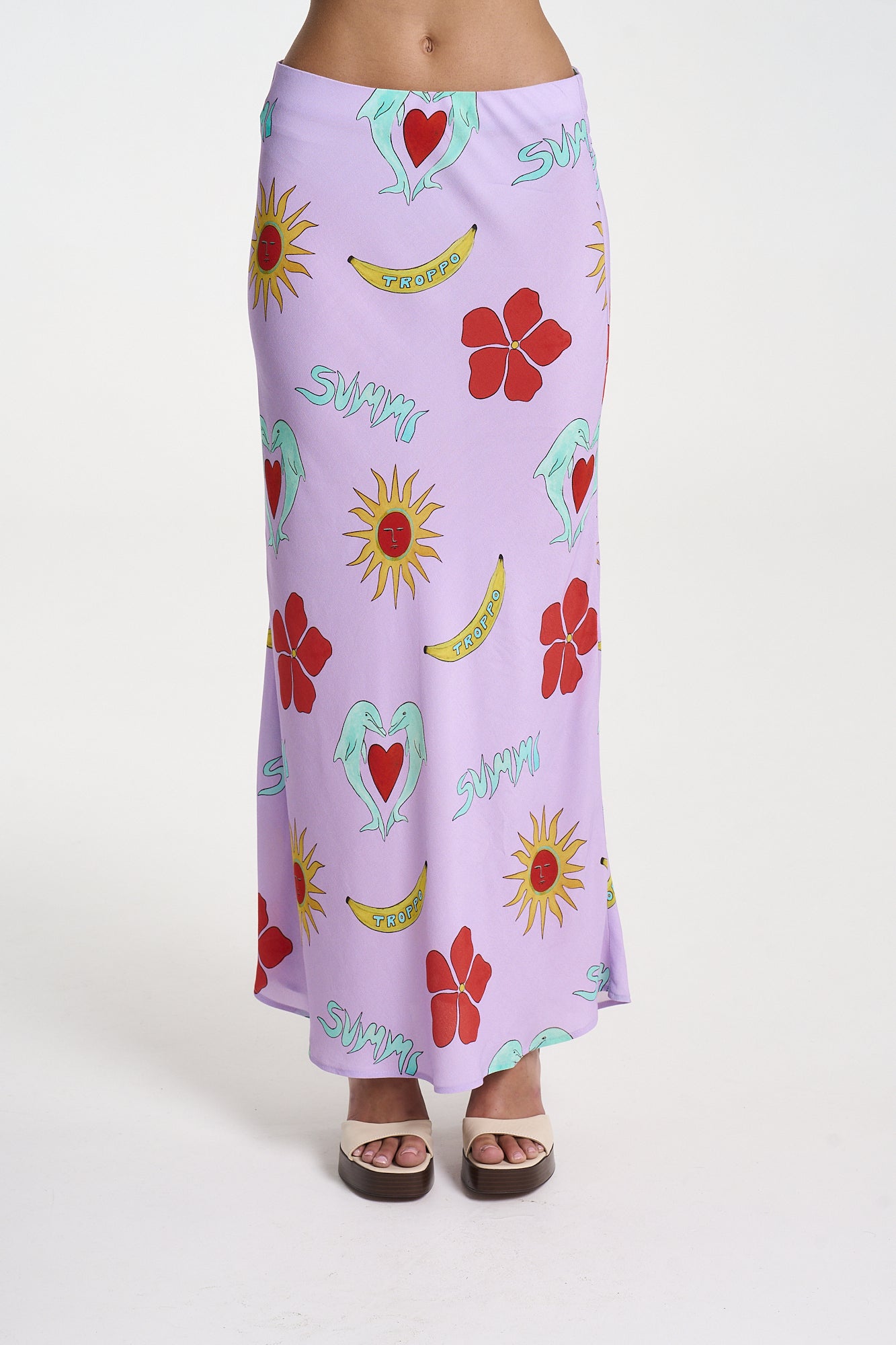SLIP SKIRT - LILAC TROPPO