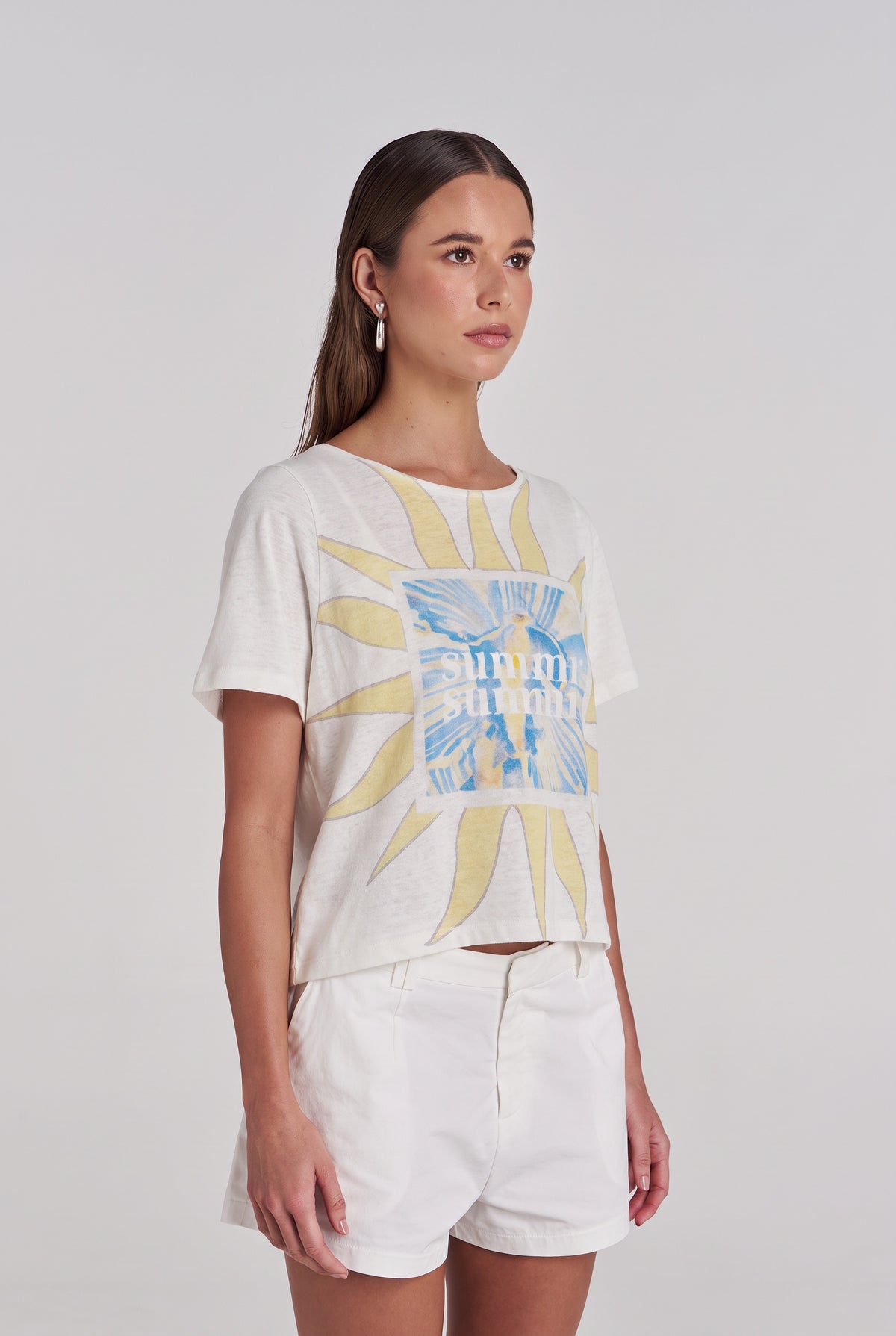 ORCHID SUN TEE - WHITE