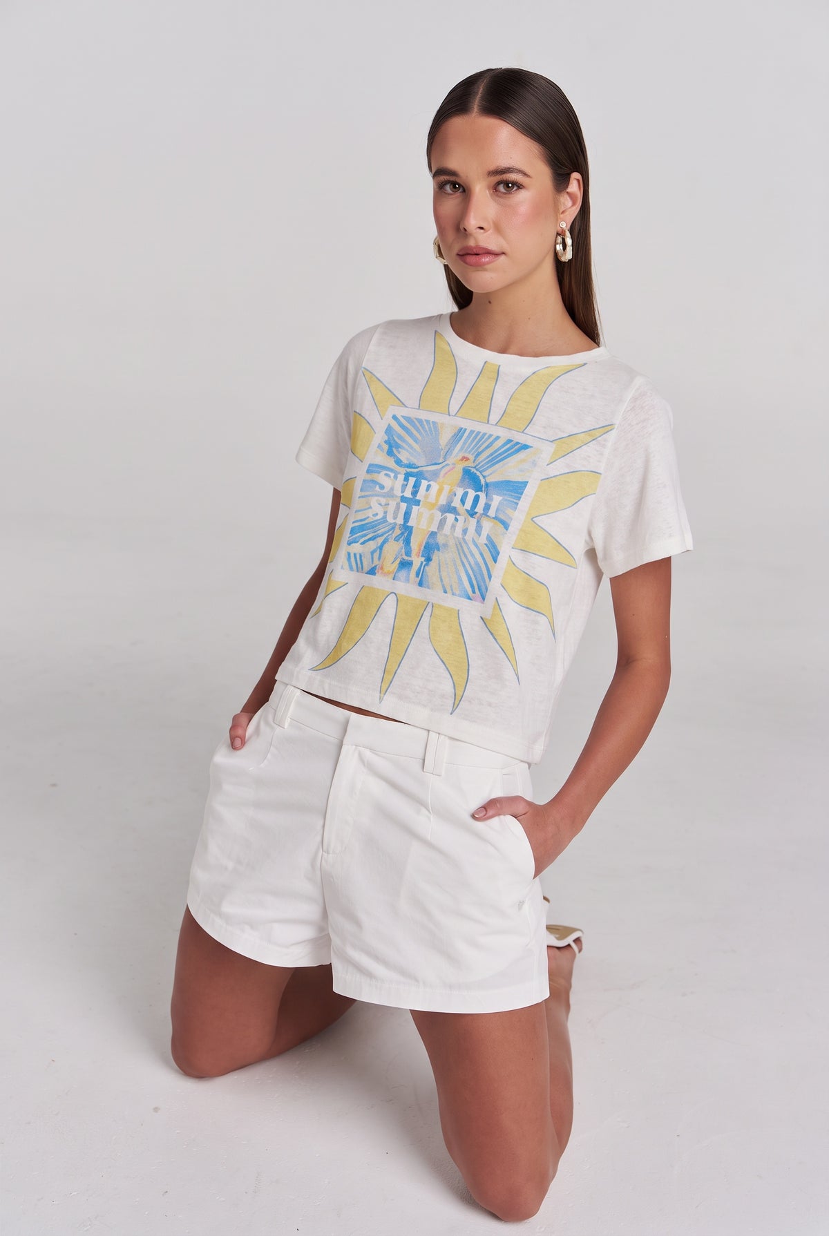 ORCHID SUN TEE - WHITE
