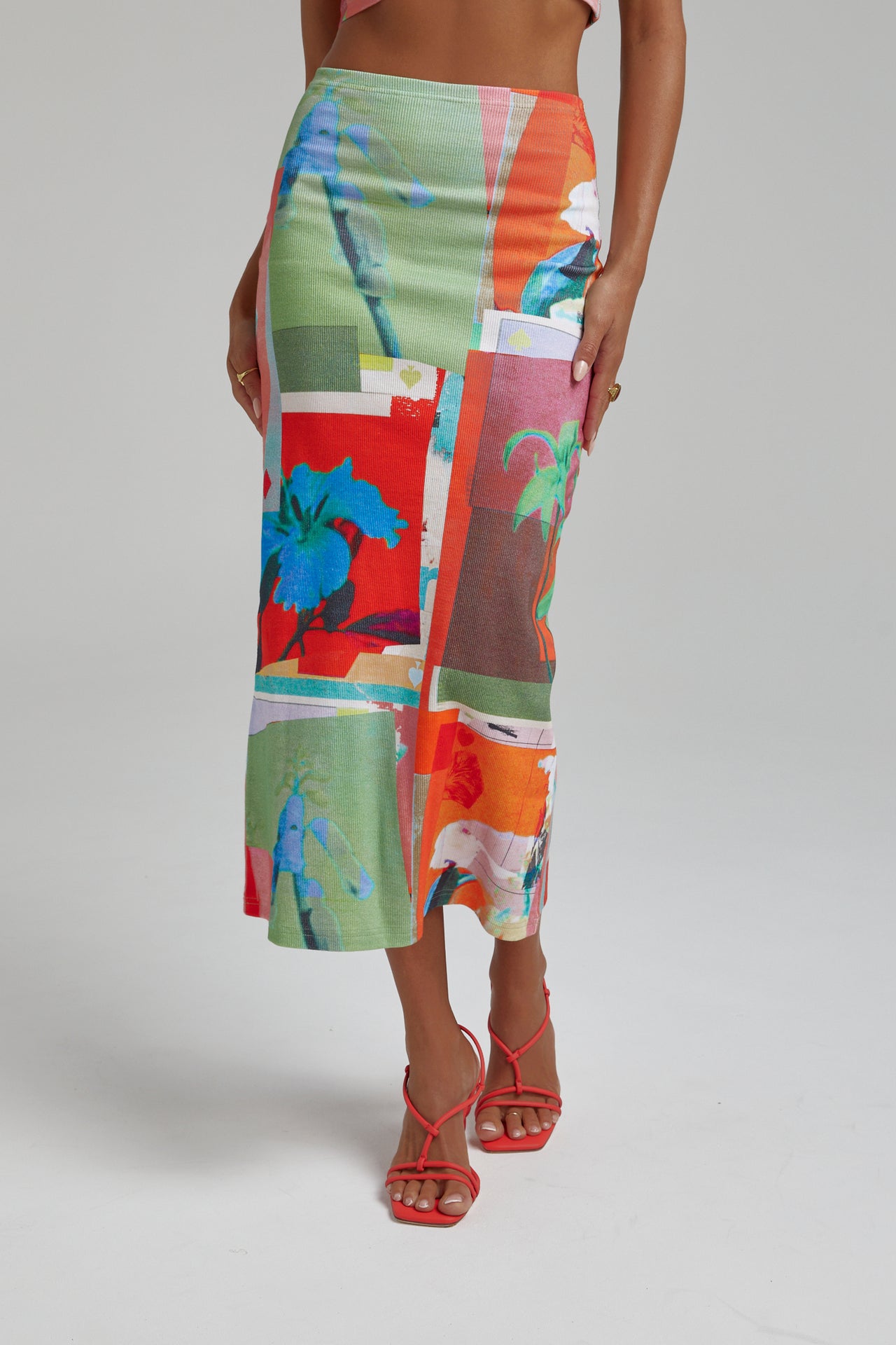 MIDI SKIRT - ROYAL MONTAGE