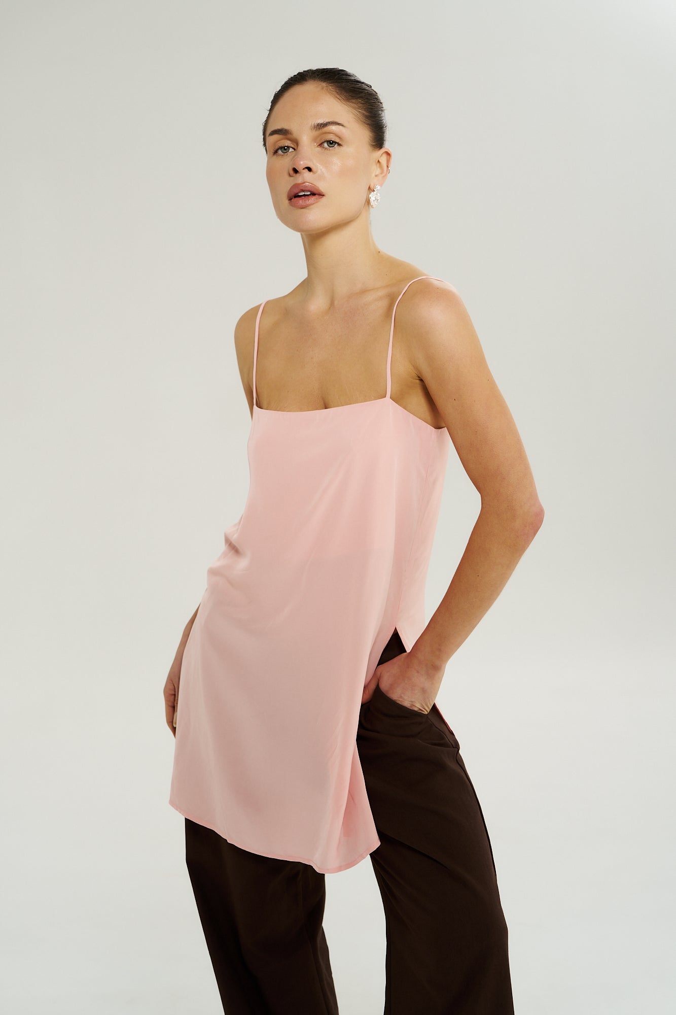 TUNIC TOP - DUSTY ROSE