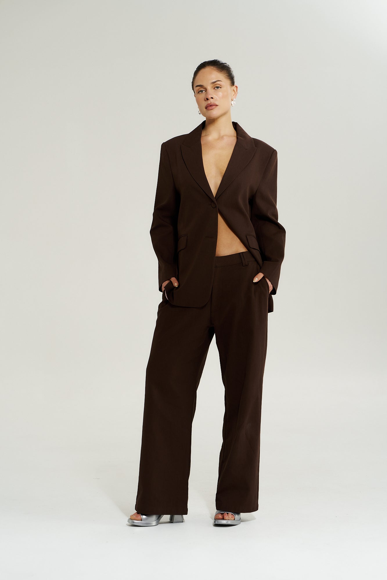 SUIT PANT - CHOCOLAT