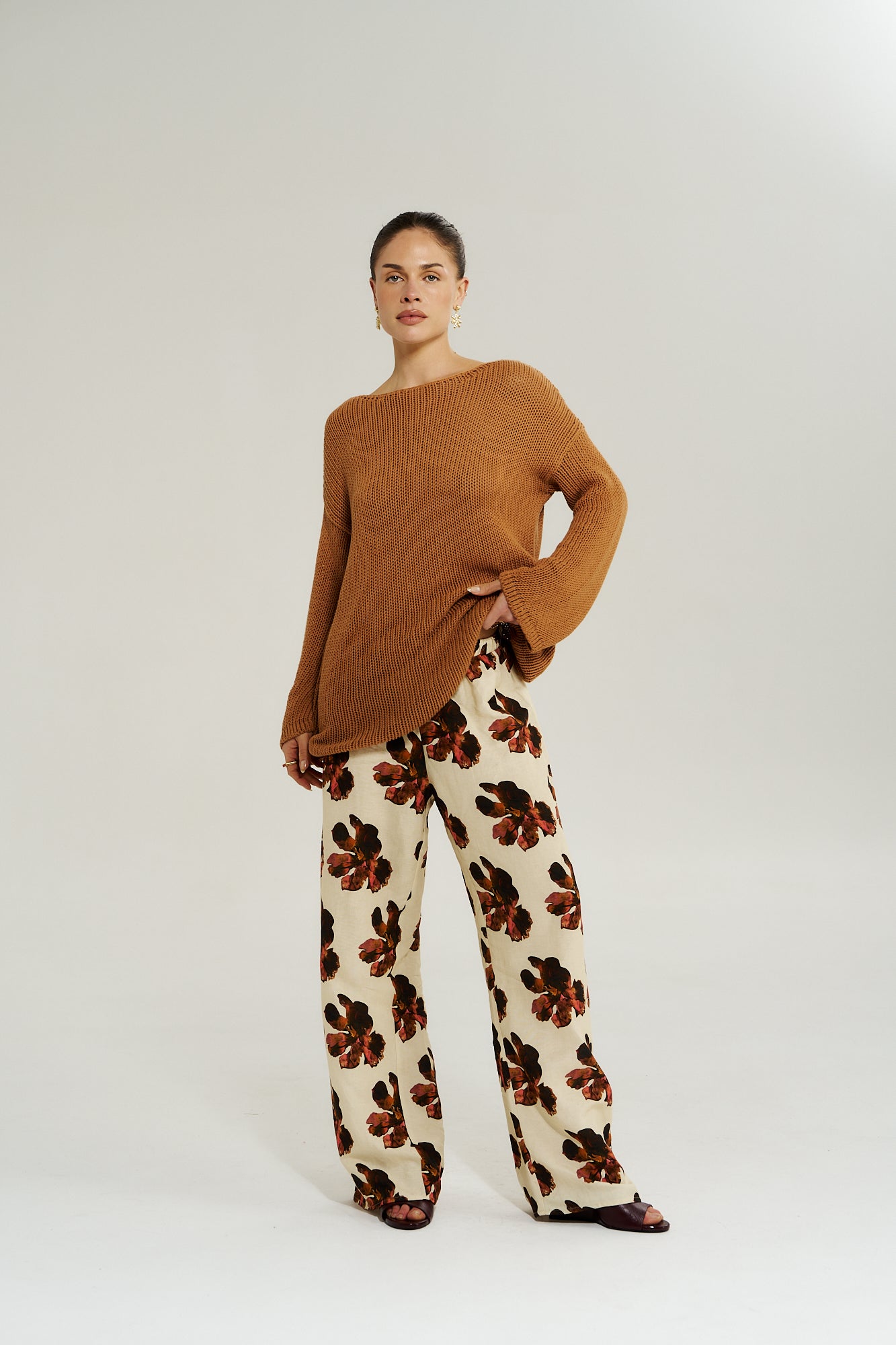 WIDE LEG PANT - BUTTER FLEUR