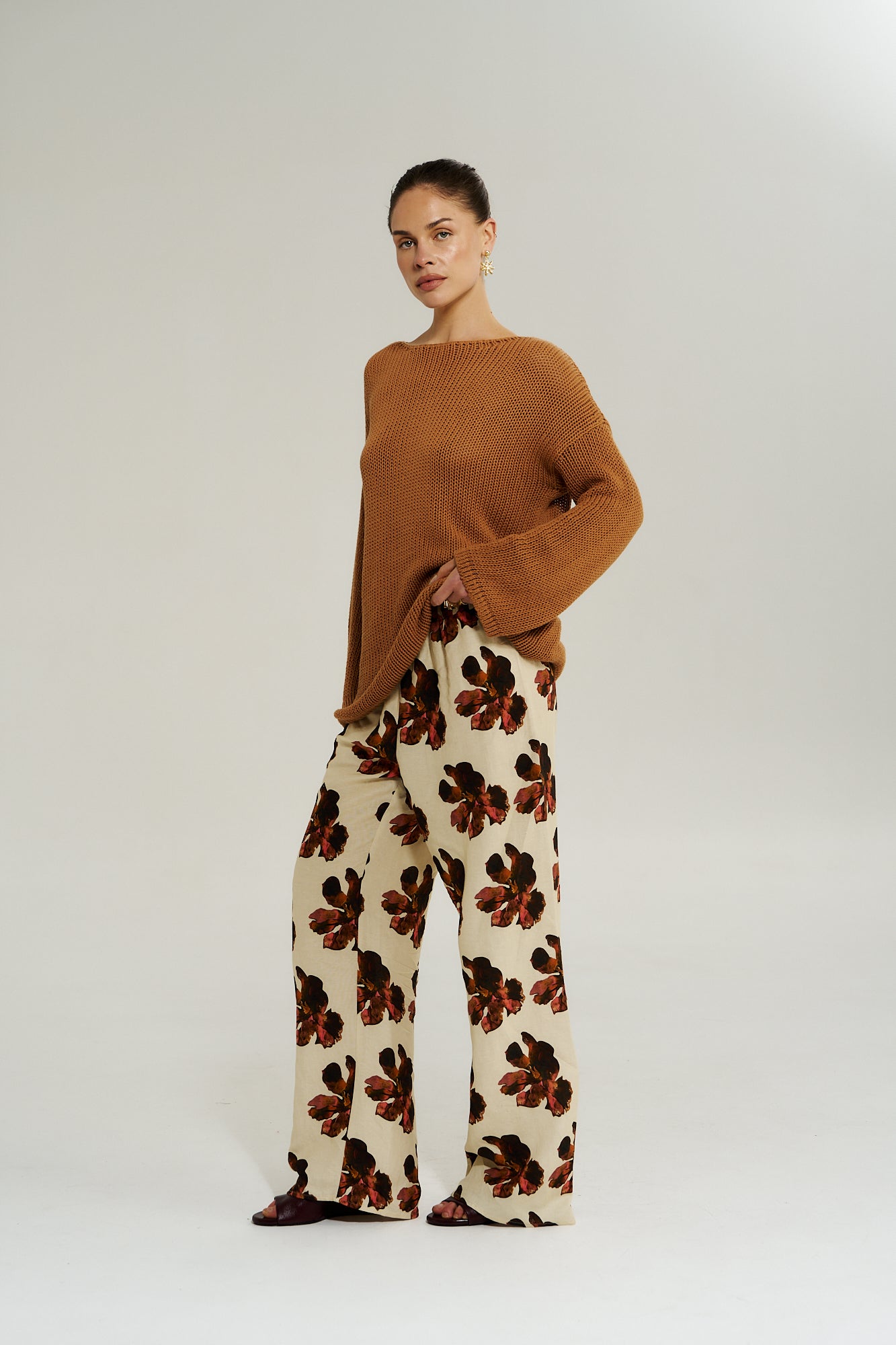 WIDE LEG PANT - BUTTER FLEUR