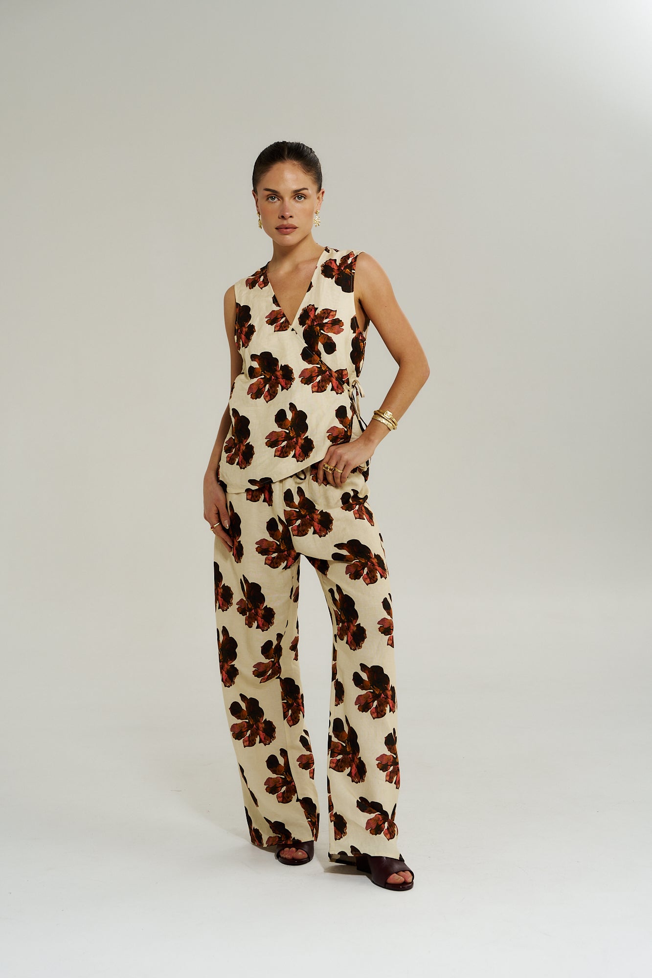 WIDE LEG PANT - BUTTER FLEUR