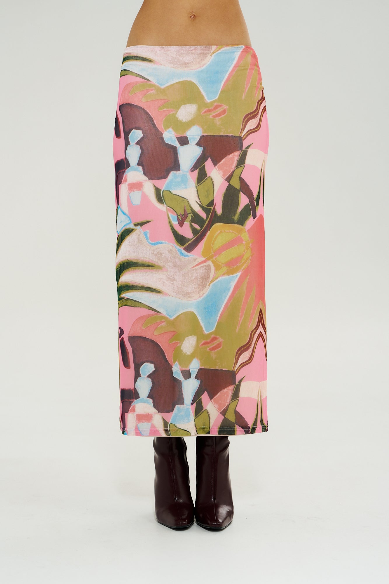 MESH MAXI SKIRT - WONDERLAND