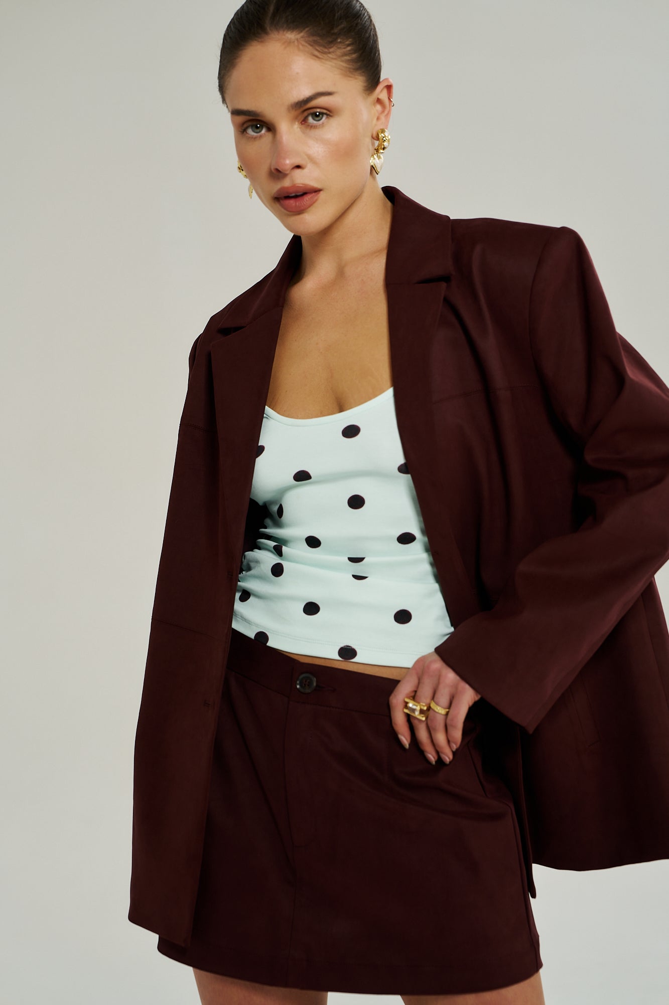 A LINE SKIRT - SYRAH