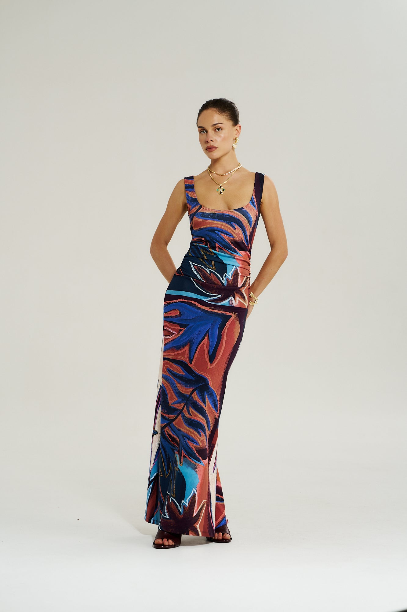 EMMA MAXI DRESS - BORDEAUX