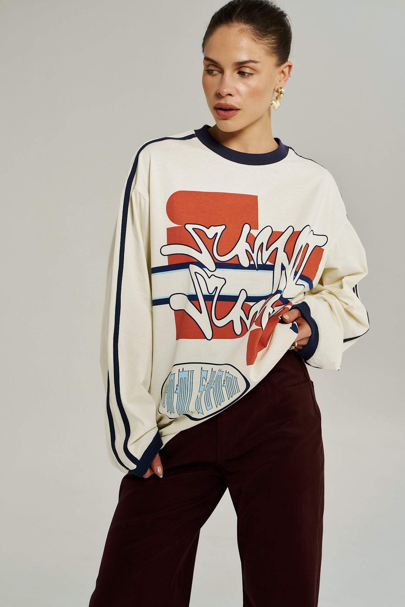 BLEU 55 LS TEE - VINTAGE WHITE