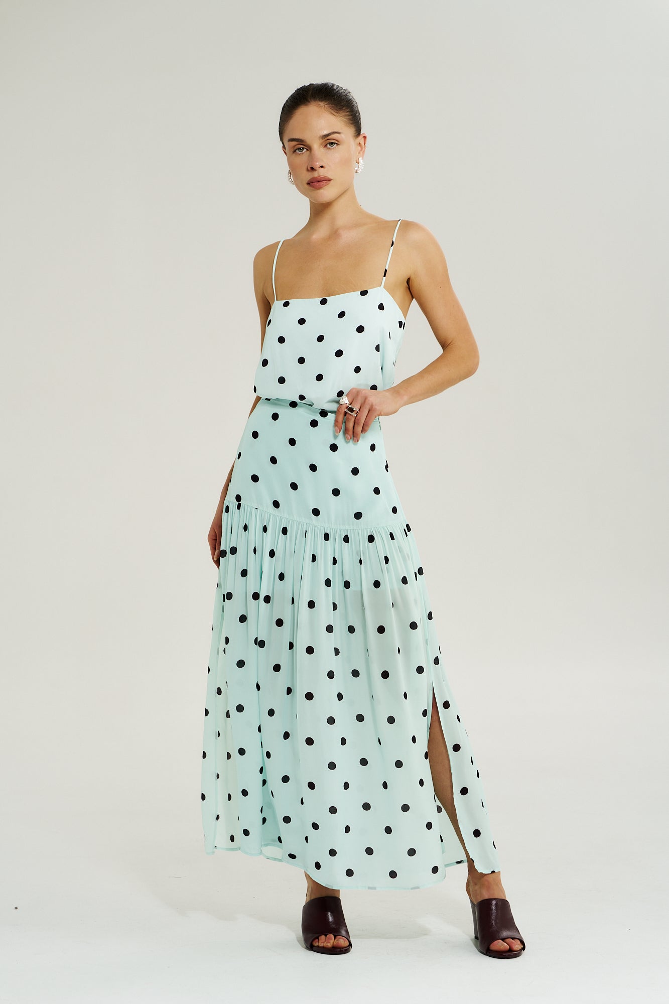 LILY MAXI SKIRT - PINOT DROPS