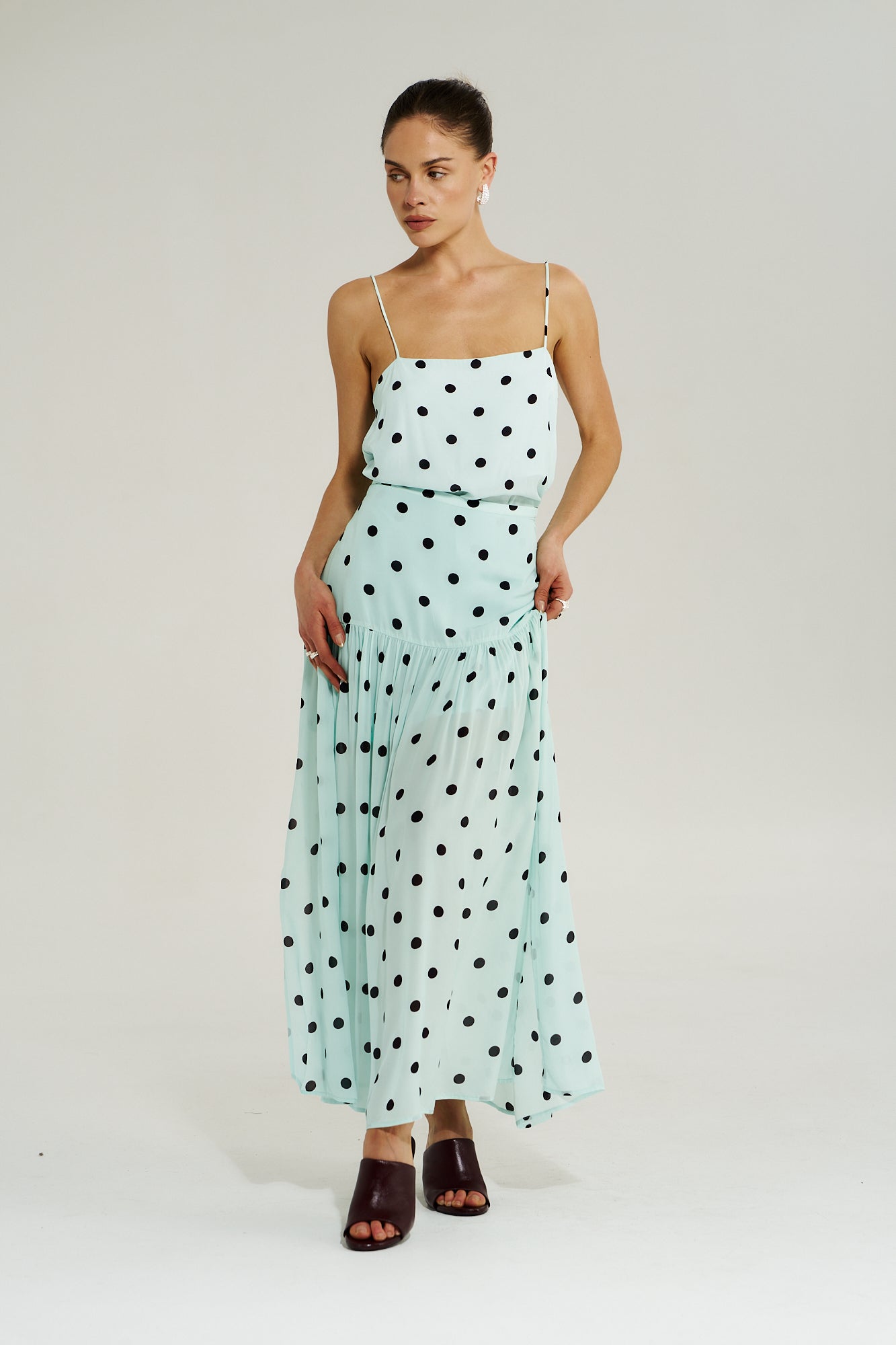 LILY MAXI SKIRT - PINOT DROPS