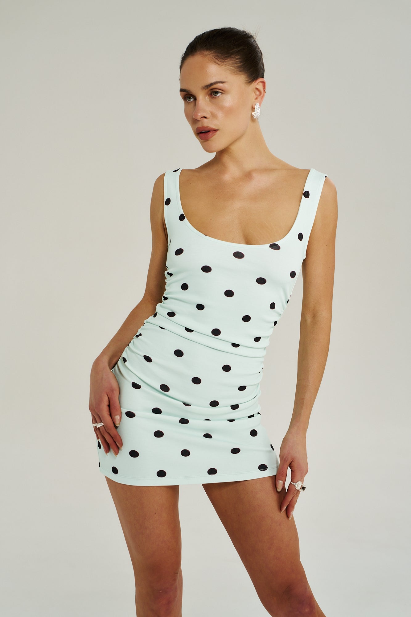 EMMA MINI DRESS - PINOT DROPS