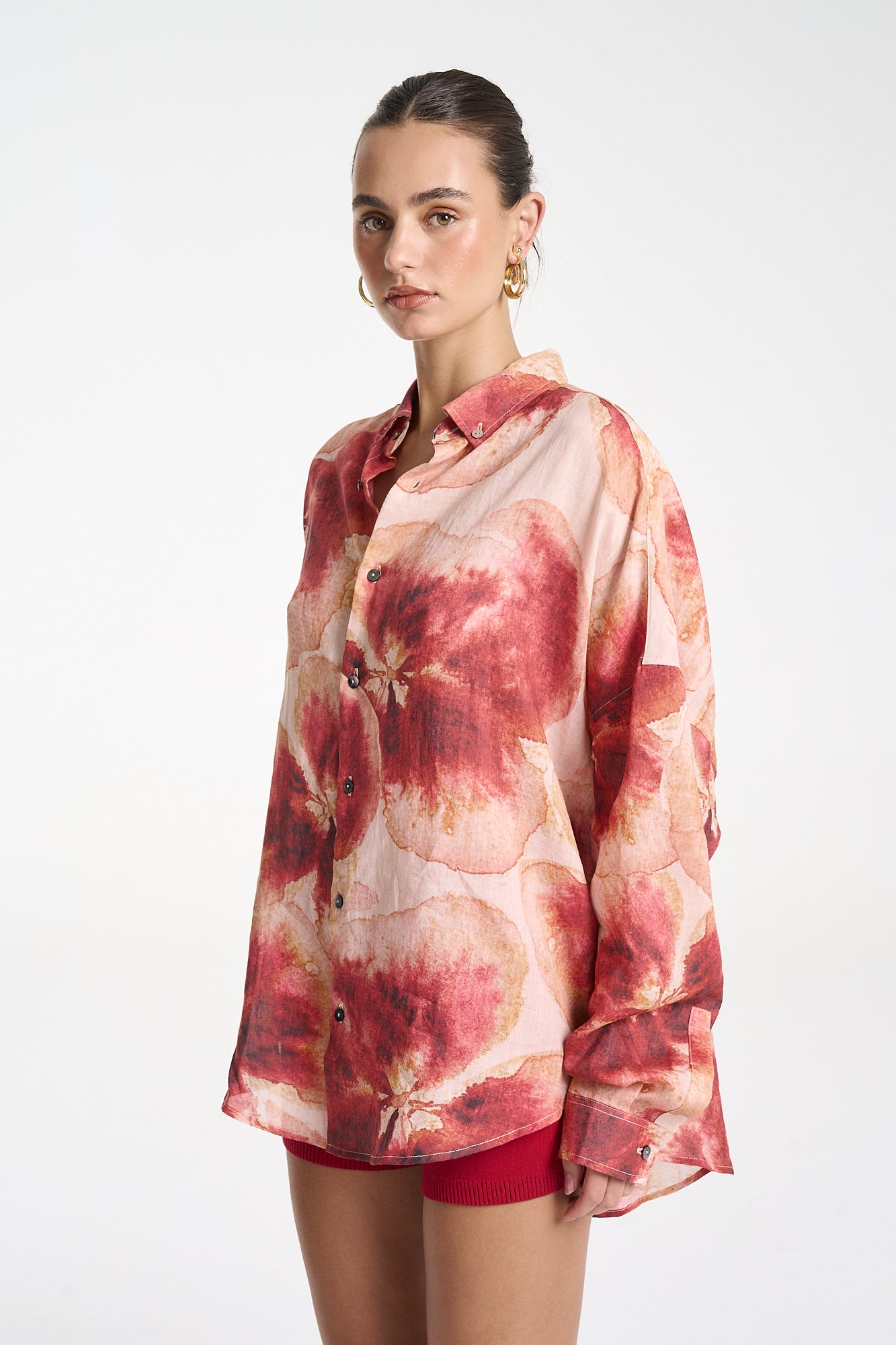 LS OVERSIZED SHIRT - ALOHA