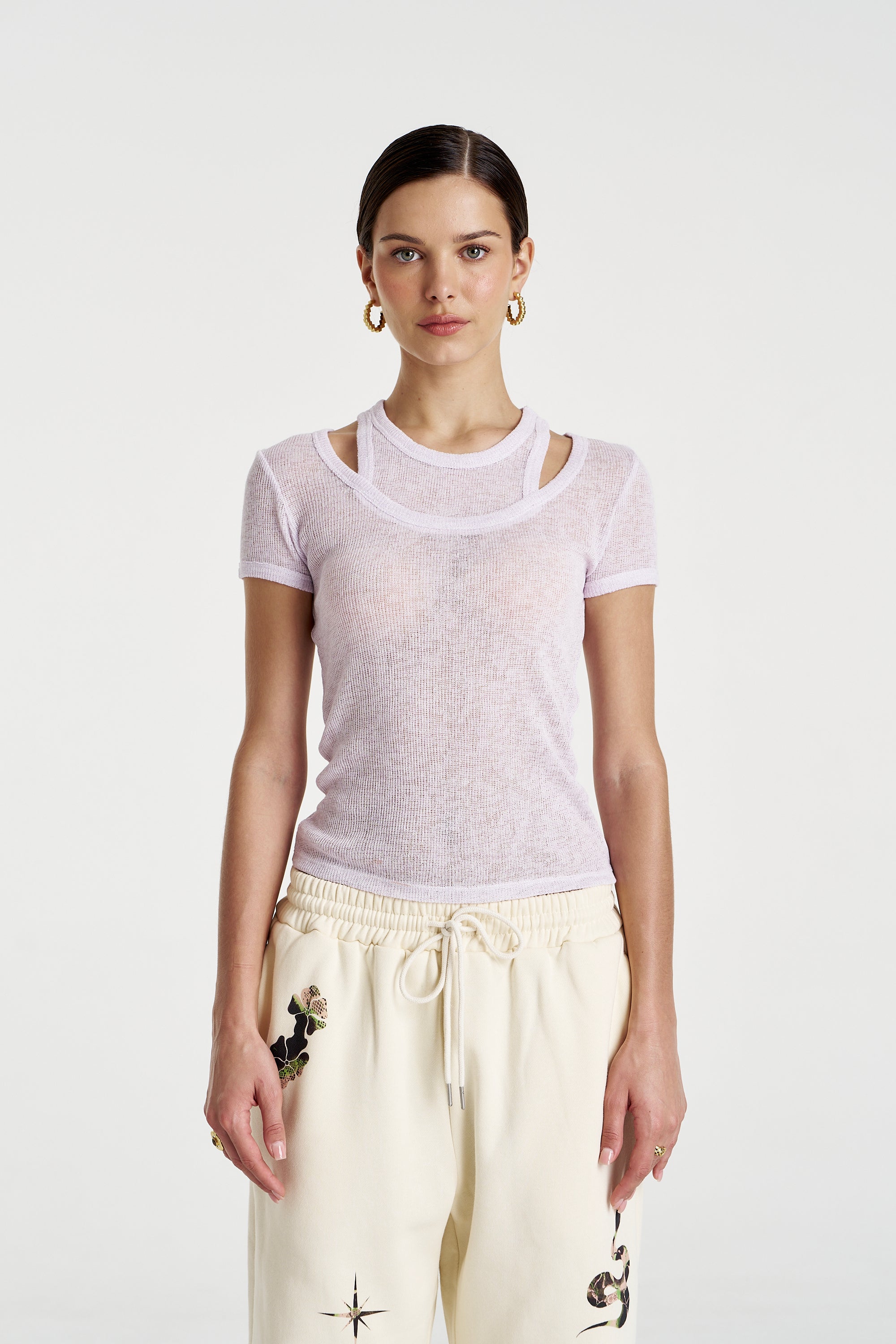 CUT OUT TOP - AMETHYST