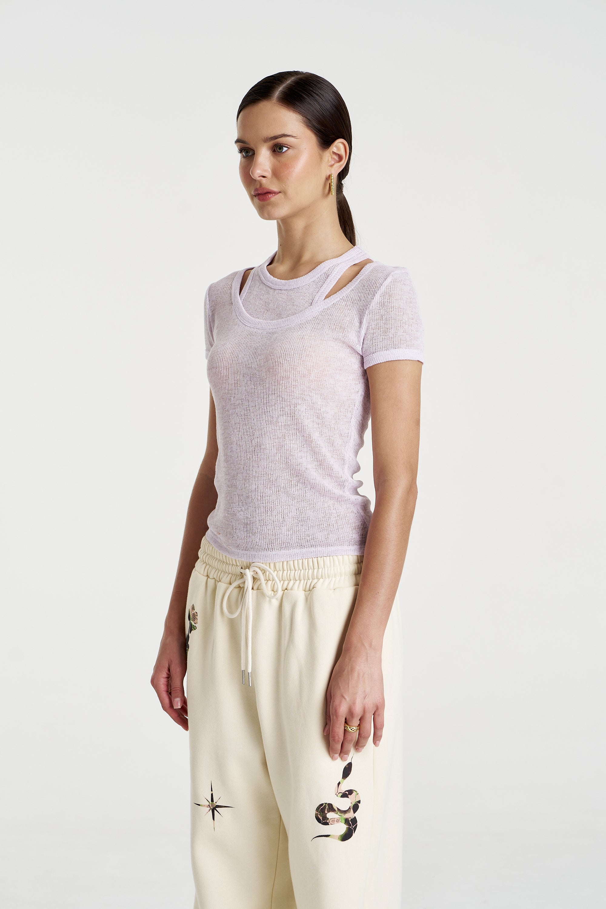 CUT OUT TOP - AMETHYST