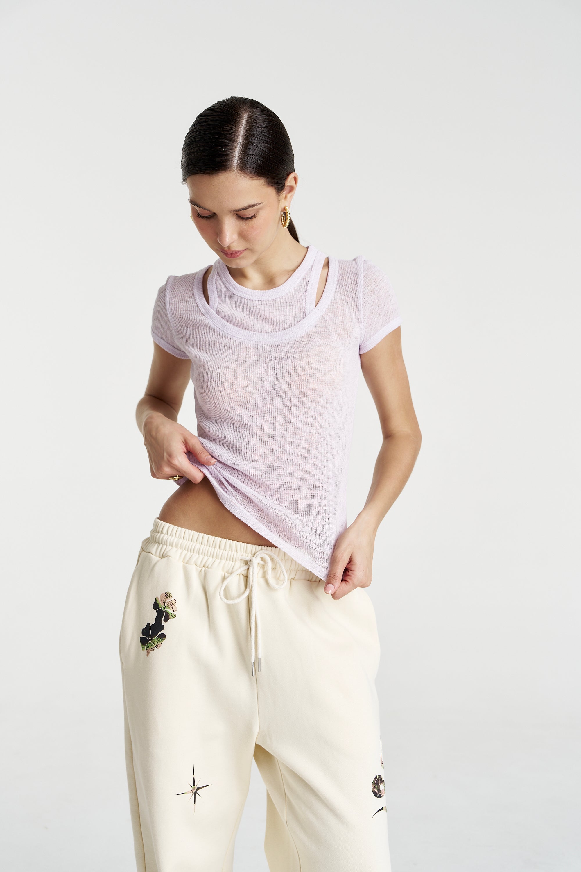 CUT OUT TOP - AMETHYST