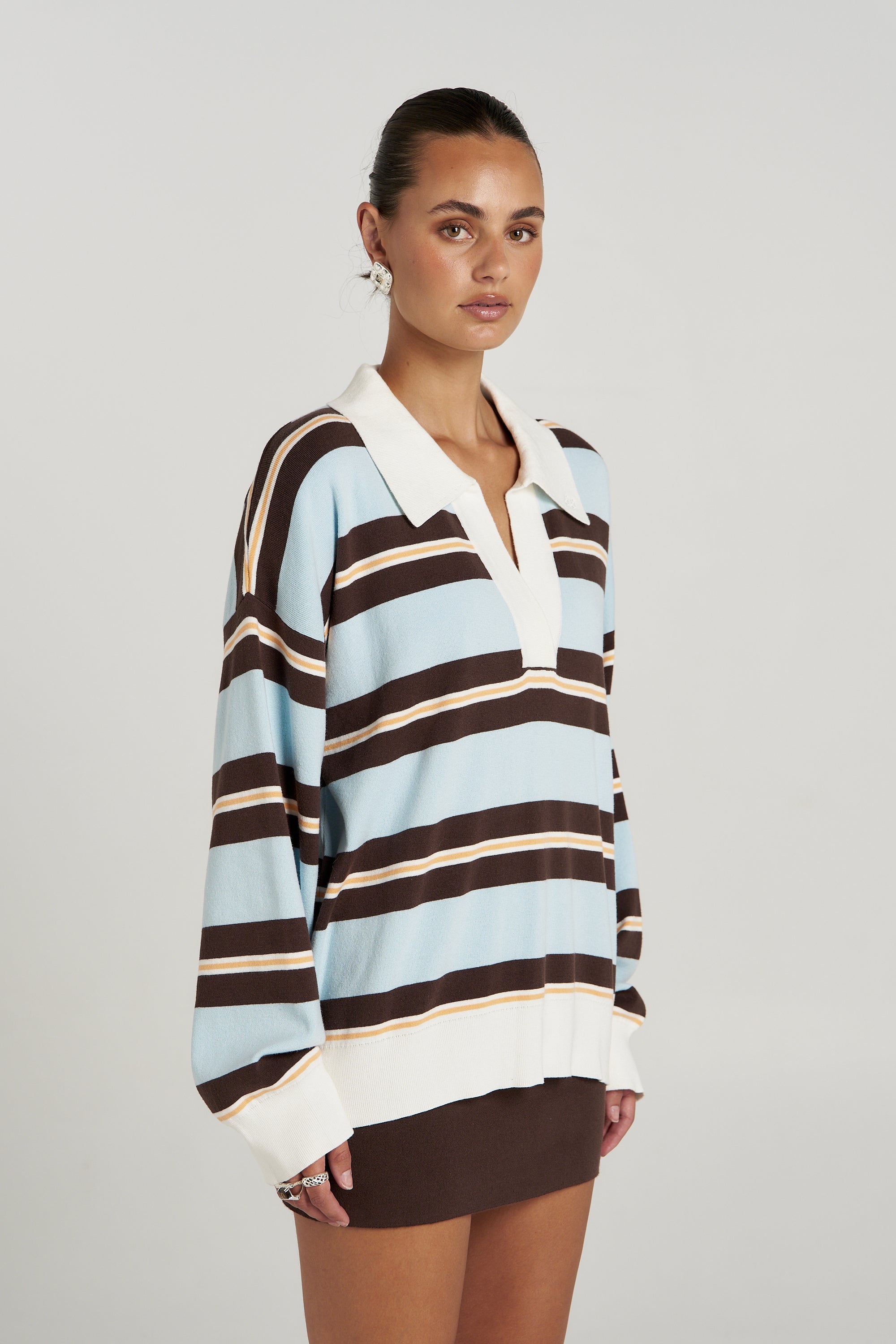 STRIPE LS POLO - APEROL STRIPE