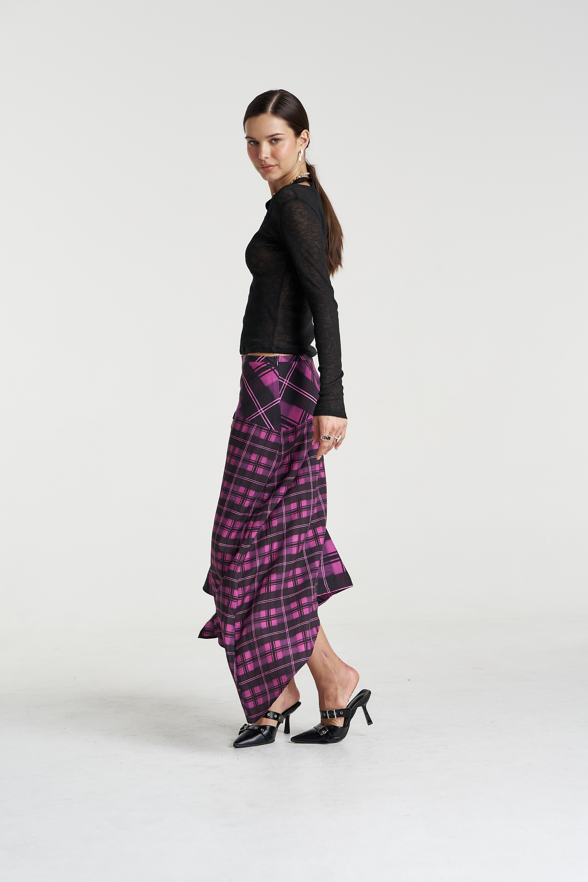 FRENCHIE SKIRT - AZALEA PLAID