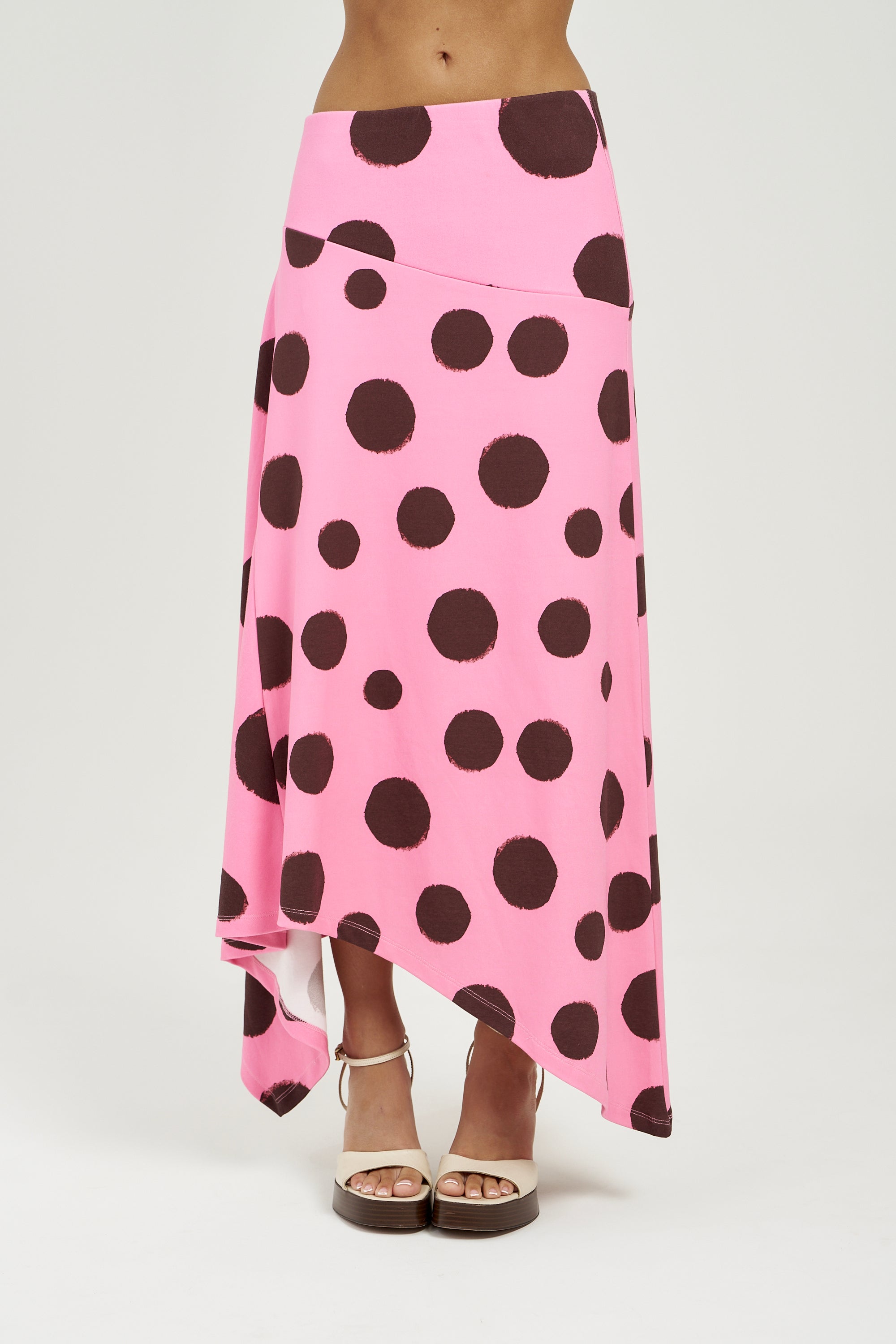 FRENCHIE MIDI SKIRT - BIG DOTTY