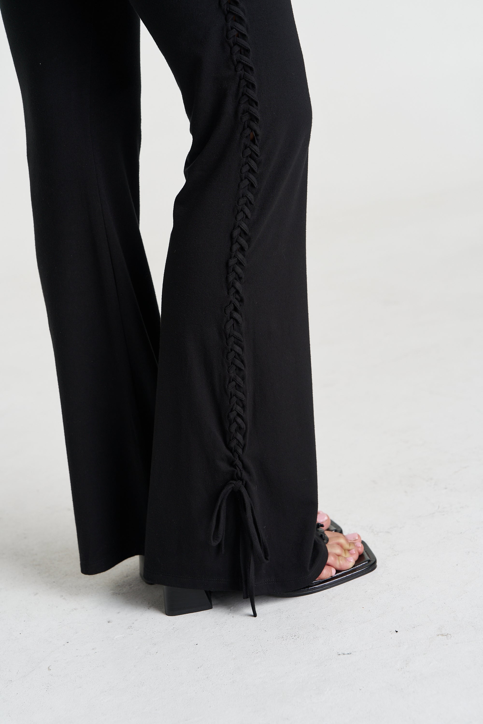 EVE TIE PANT - BLACK