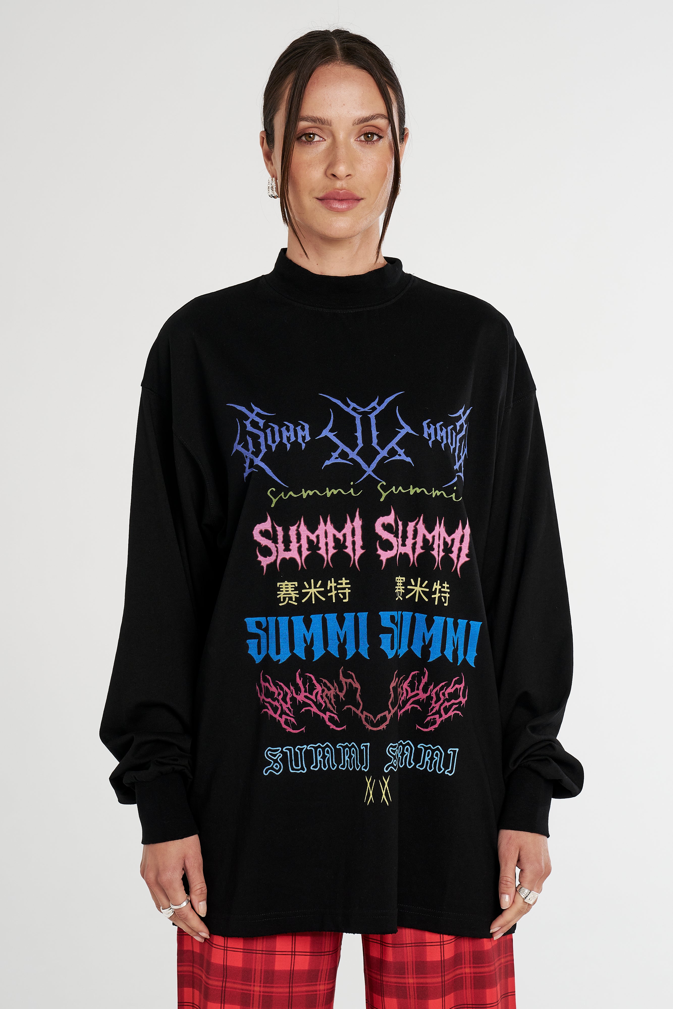 LS BAND TEE - BLACK
