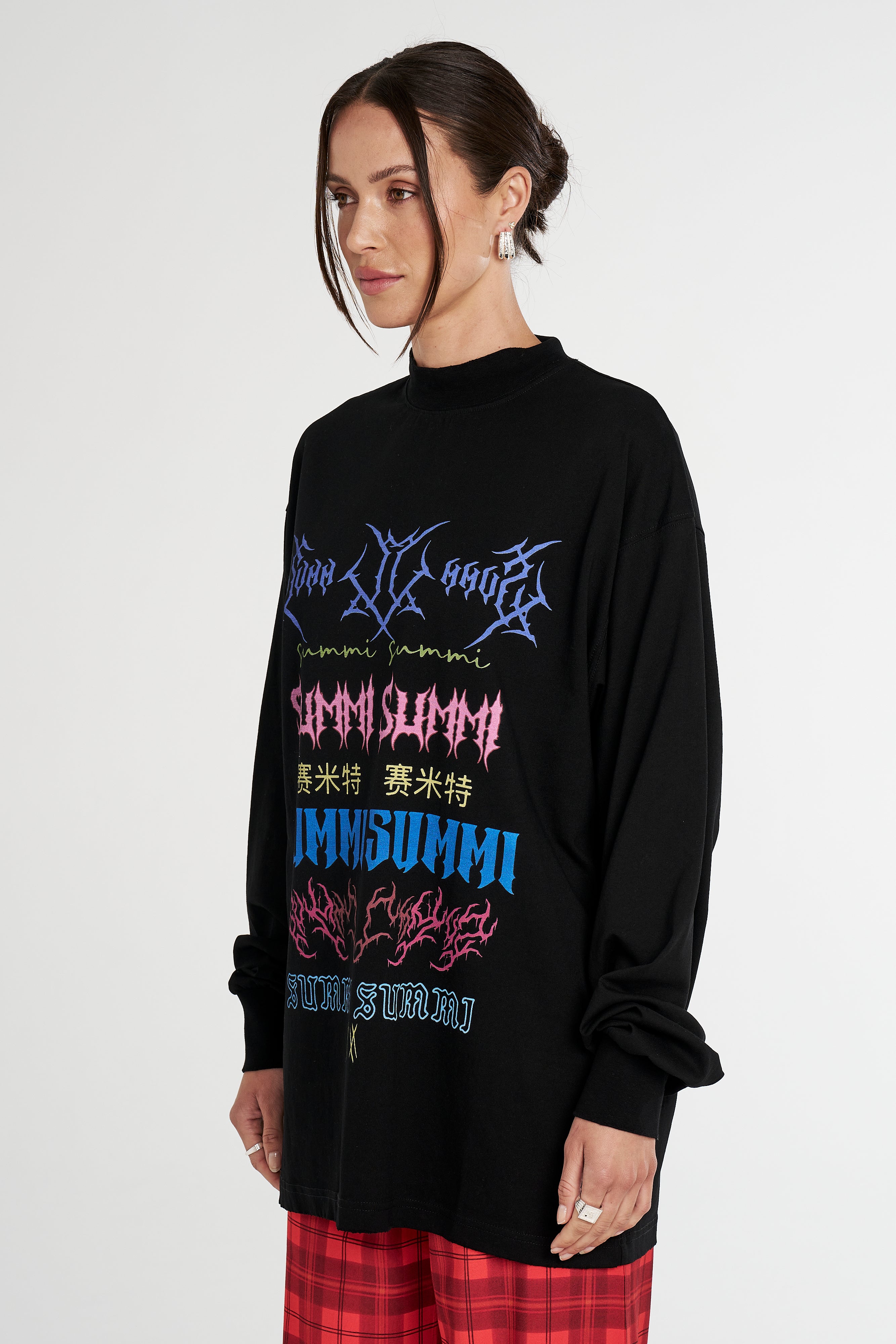 LS BAND TEE - BLACK