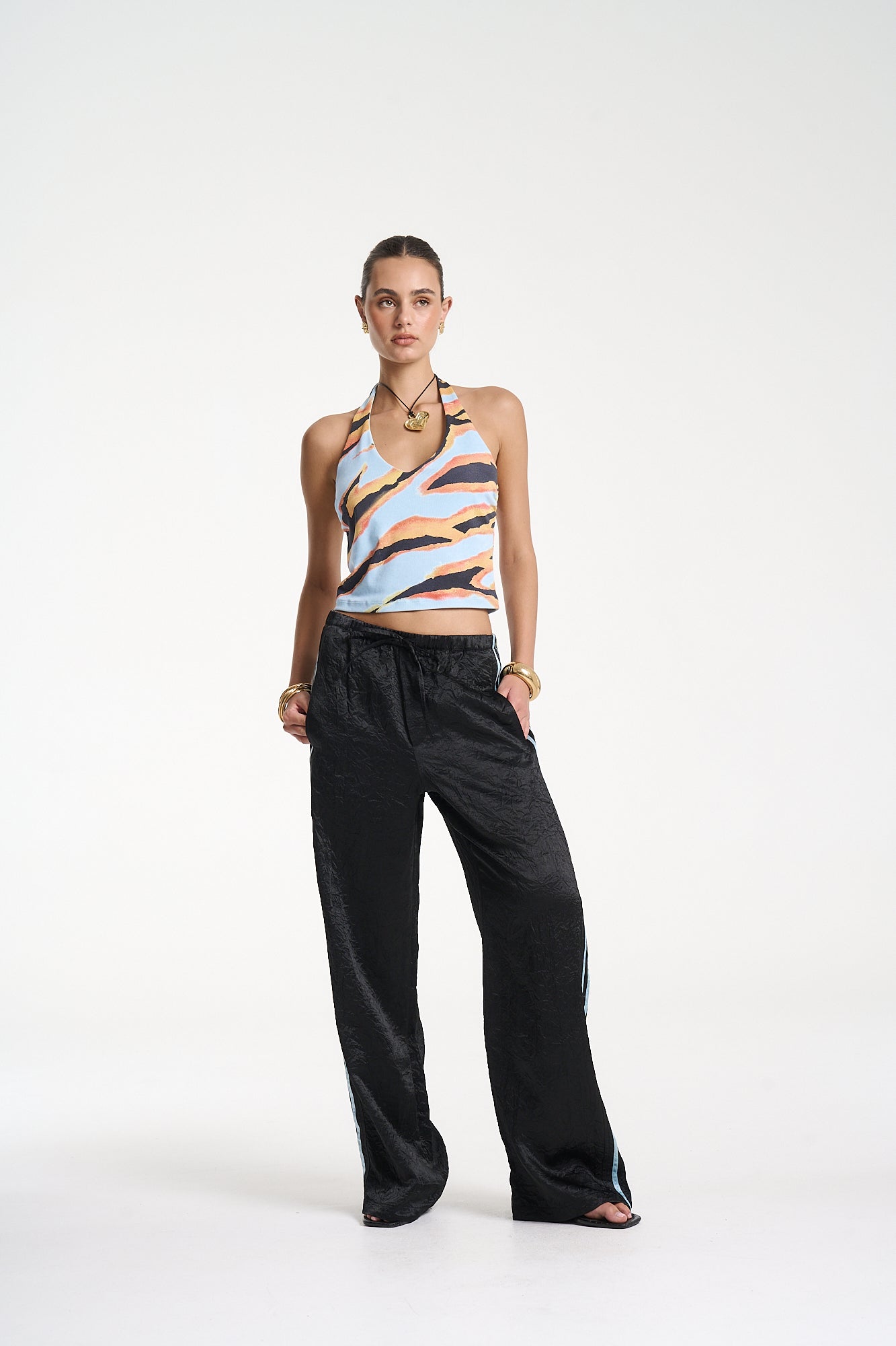 BOXER PANT - BLACK/ BLUE