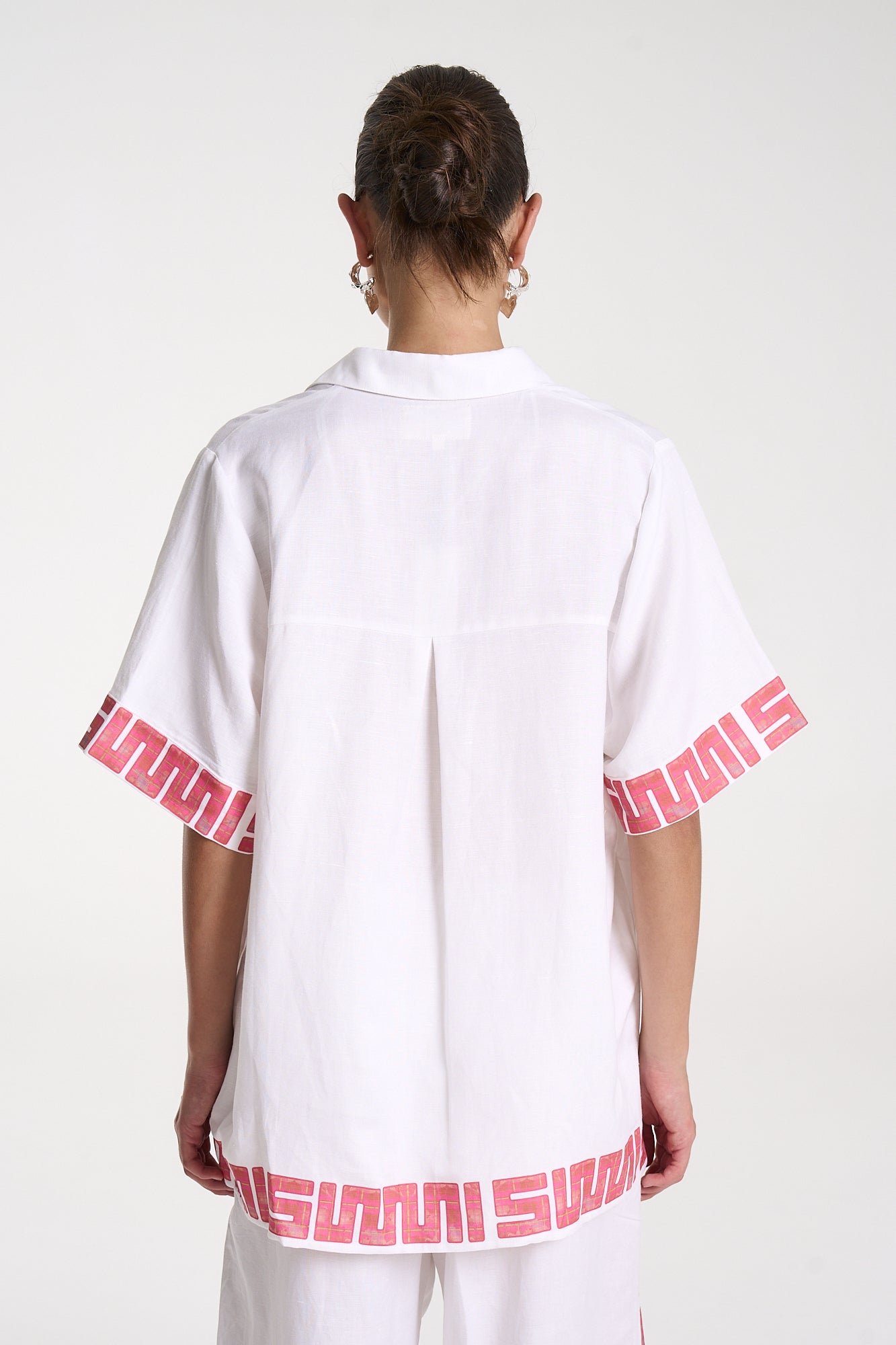 SIG LINEN SHIRT - NEON PLAID
