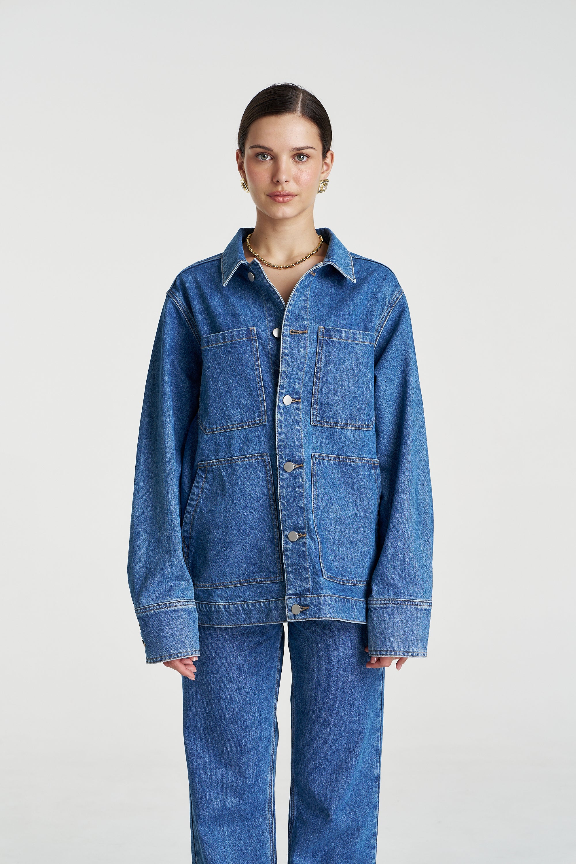 DENIM JACKET - BLEU