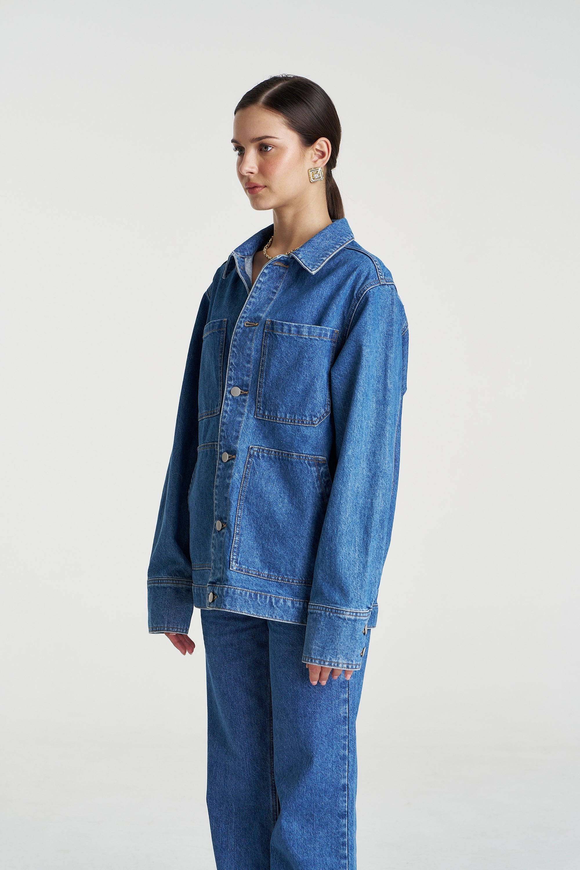 DENIM JACKET - BLEU