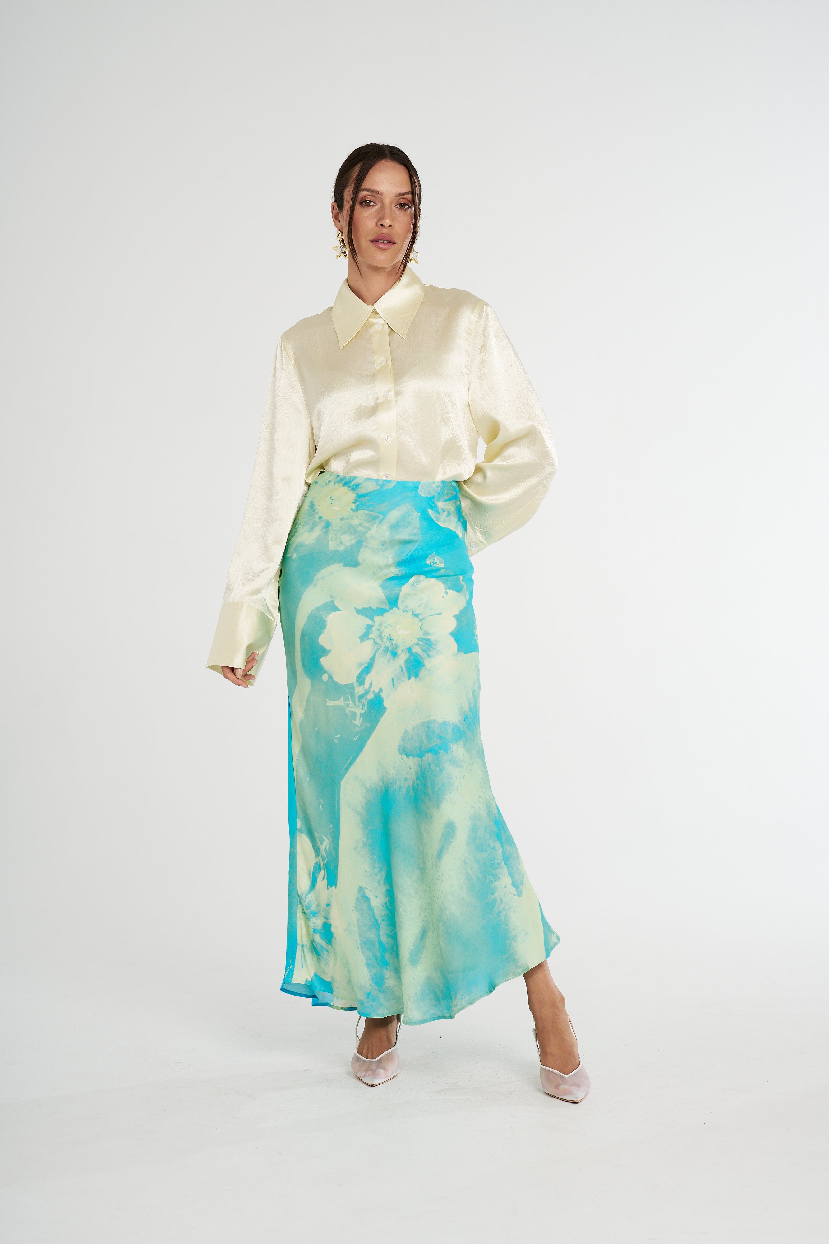 SLIP SKIRT - LEMON LUMEN