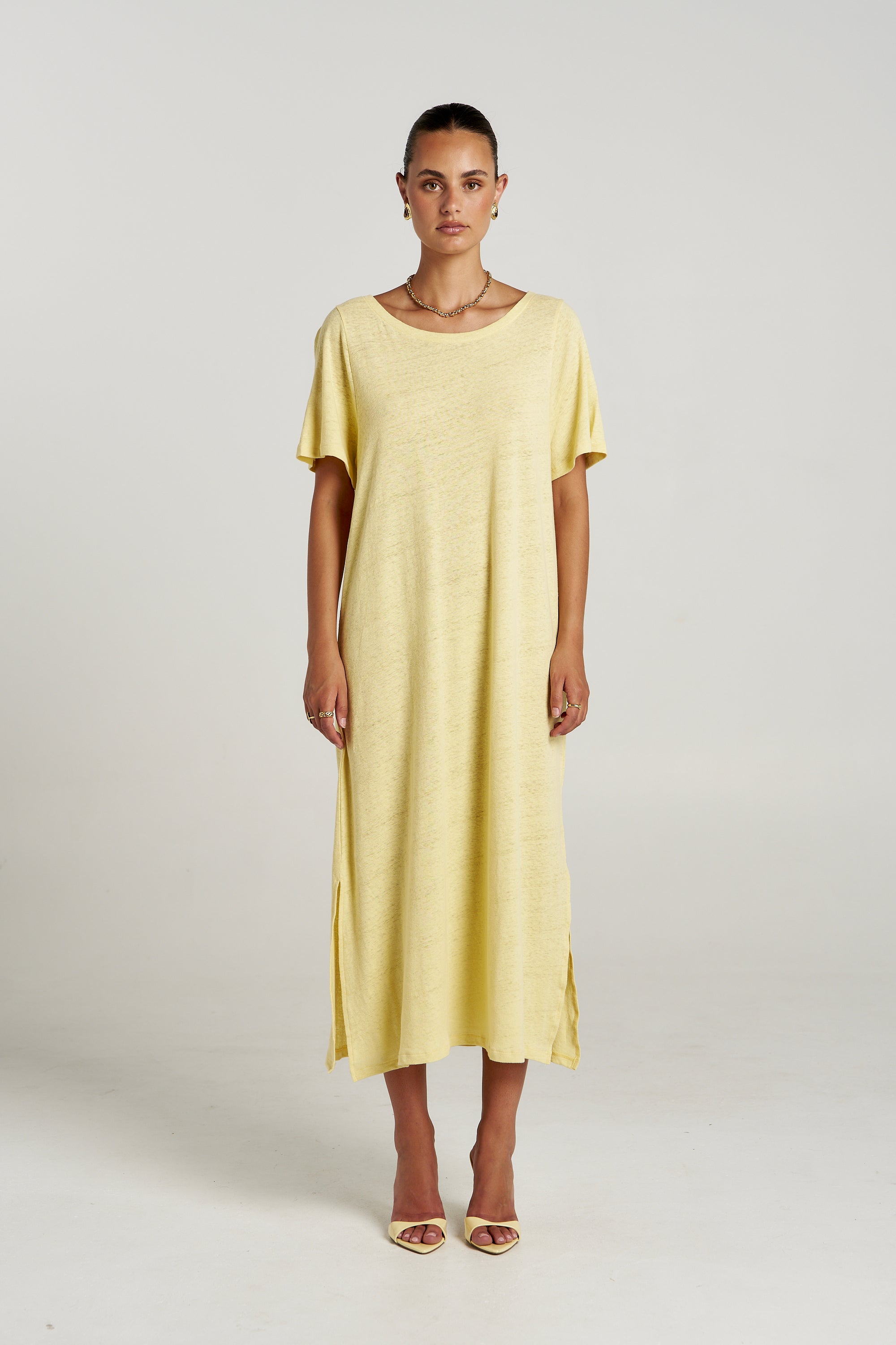 TEE MIDI DRESS - BUTTER