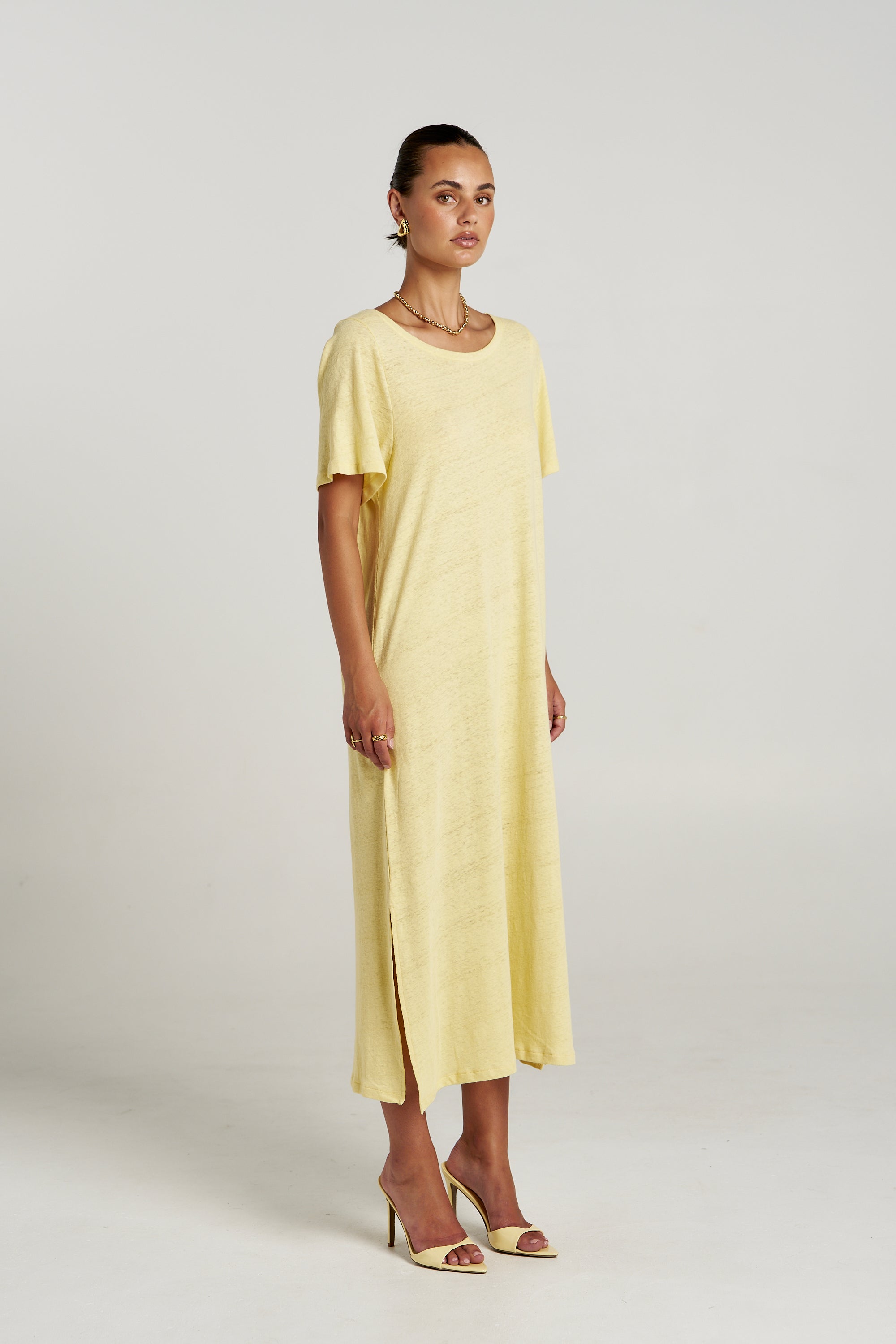 TEE MIDI DRESS - BUTTER